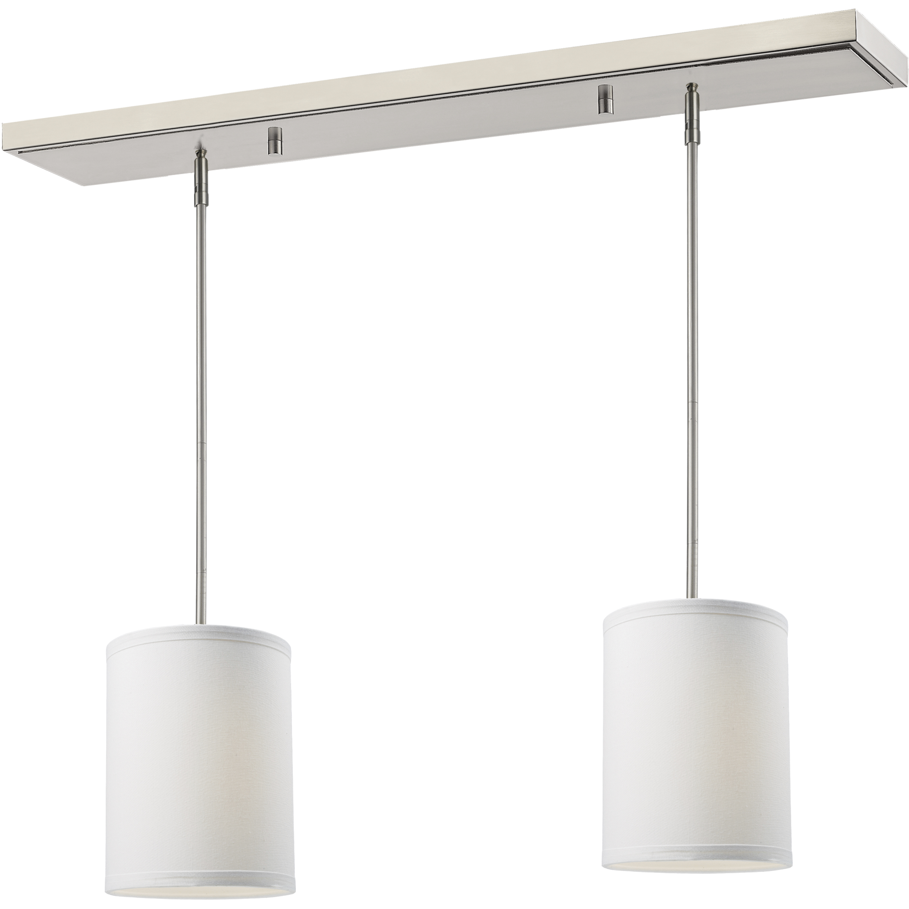 Albion 2 Light 30 inch Brushed Nickel Linear Chandelier Ceiling Light