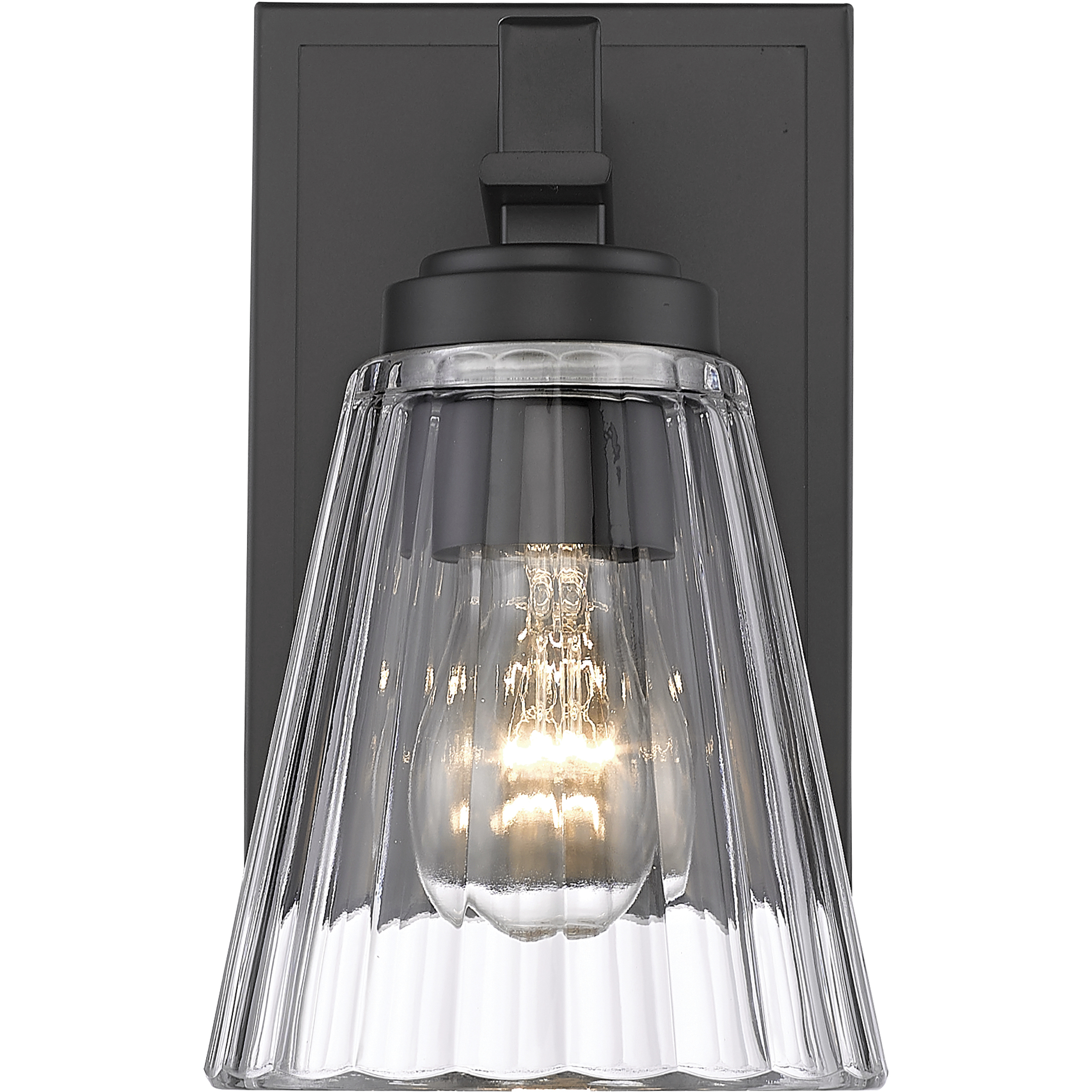 Lyna 1 Light 5 inch Matte Black Wall Sconce Wall Light