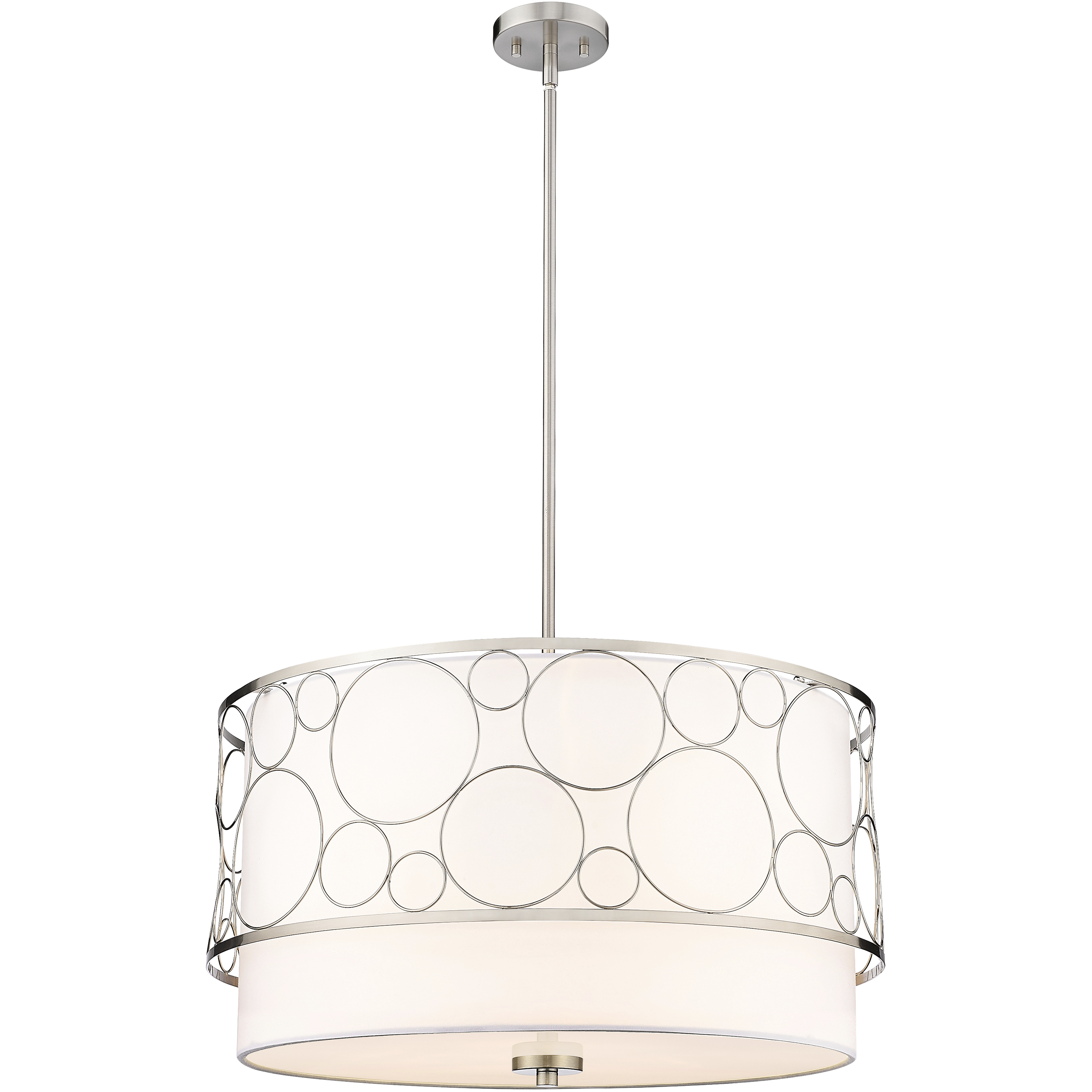 Kendall 4 Light 24 inch Brushed Nickel Chandelier Ceiling Light