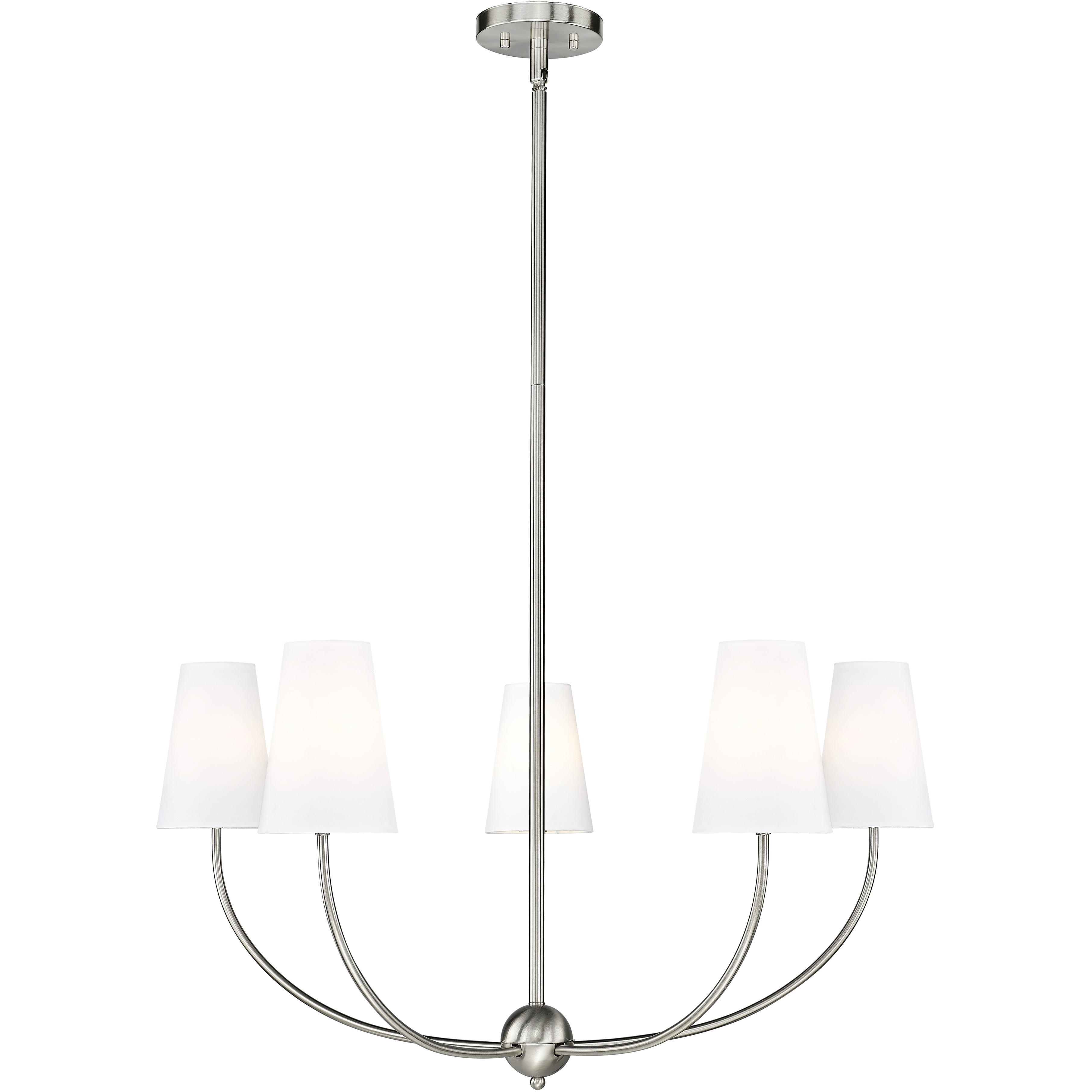 Shannon 5 Light 32 inch Brushed Nickel Chandelier Ceiling Light