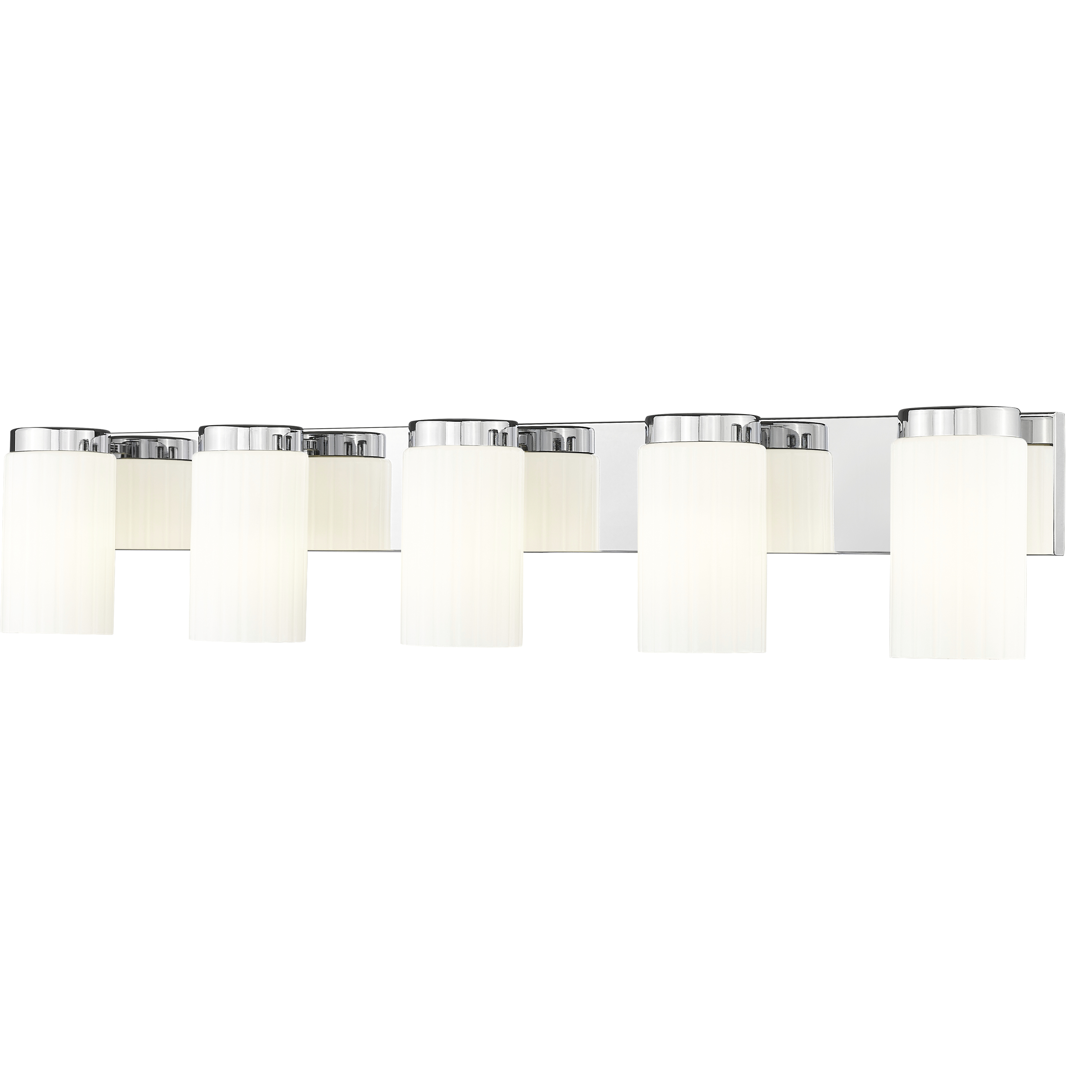 Burk 5 Light 38 inch Chrome Bath Vanity Light Wall Light