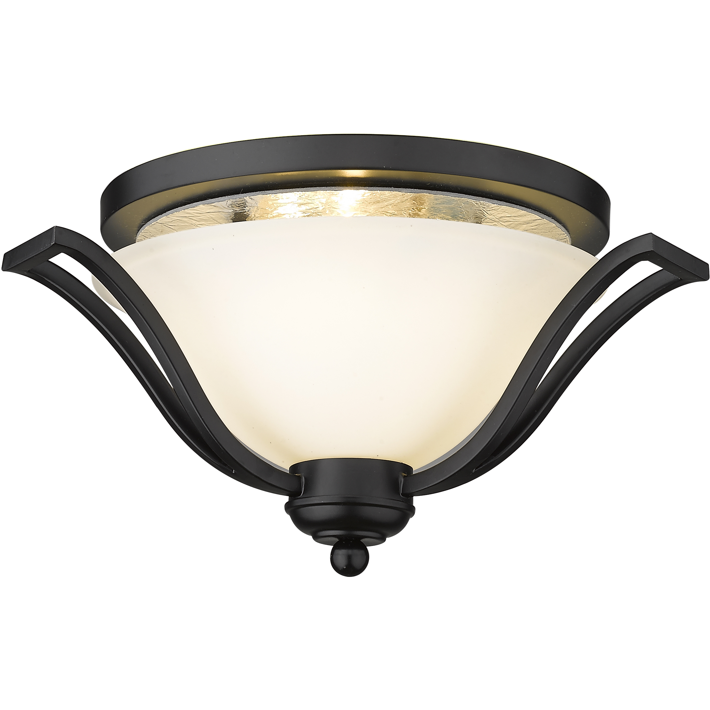 Lagoon 3 Light 18.5 inch Matte Black Flush Mount Ceiling Light