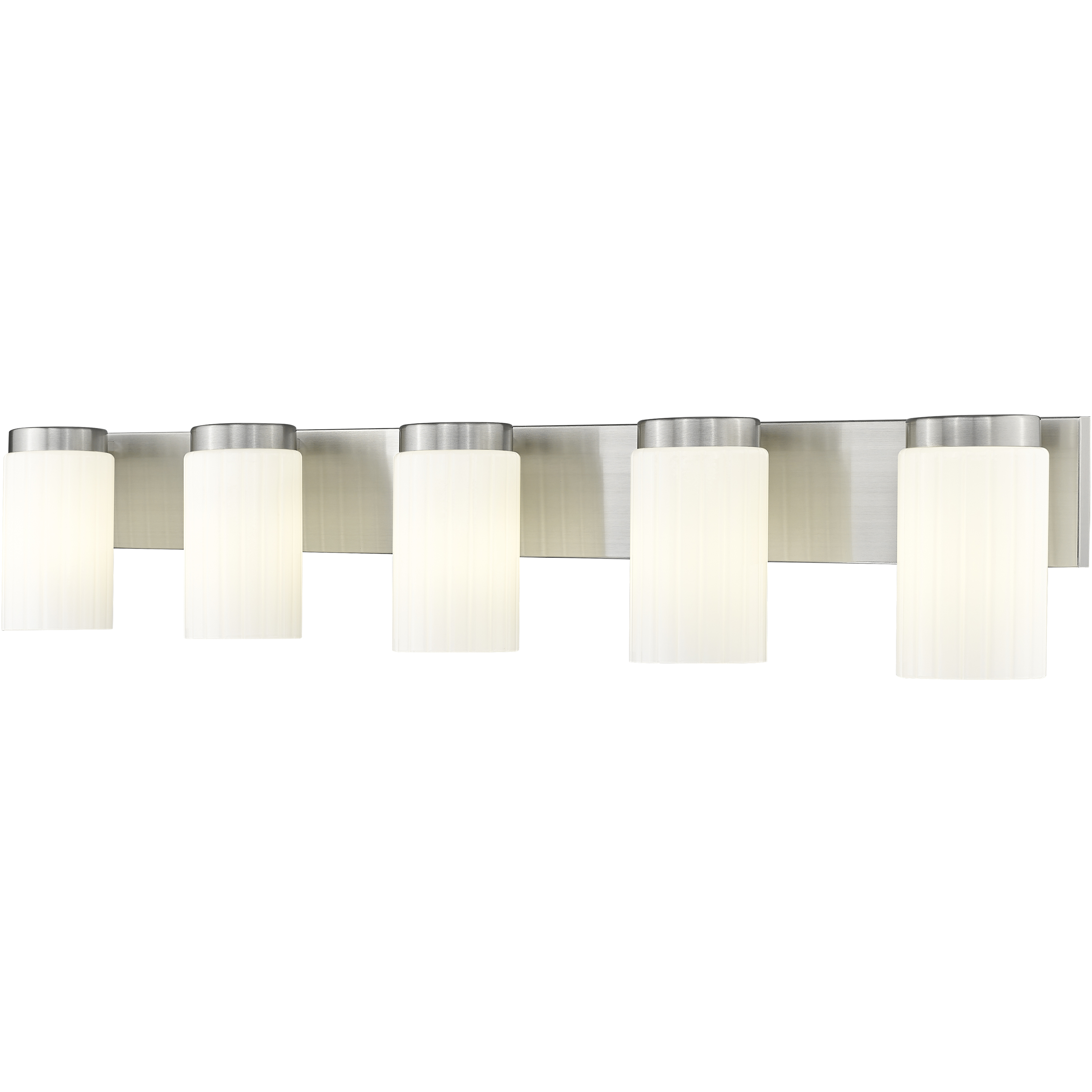 Burk 5 Light 38 inch Brushed Nickel Bath Vanity Light Wall Light