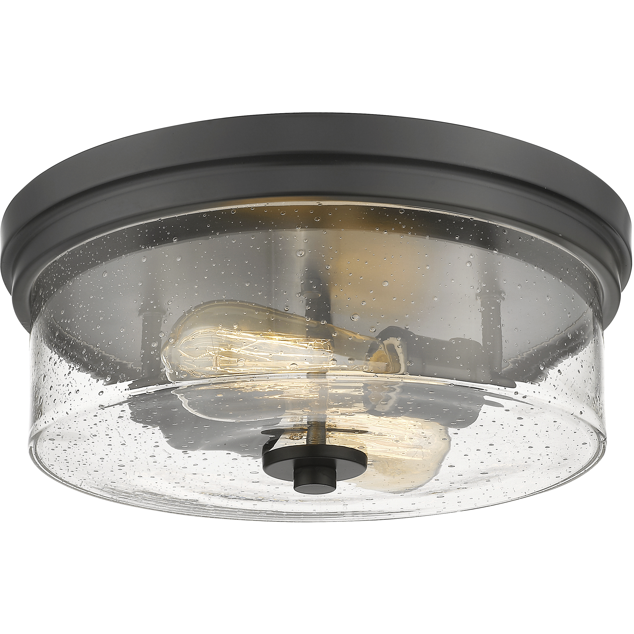 Bohin 2 Light 13 inch Matte Black Flush Mount Ceiling Light