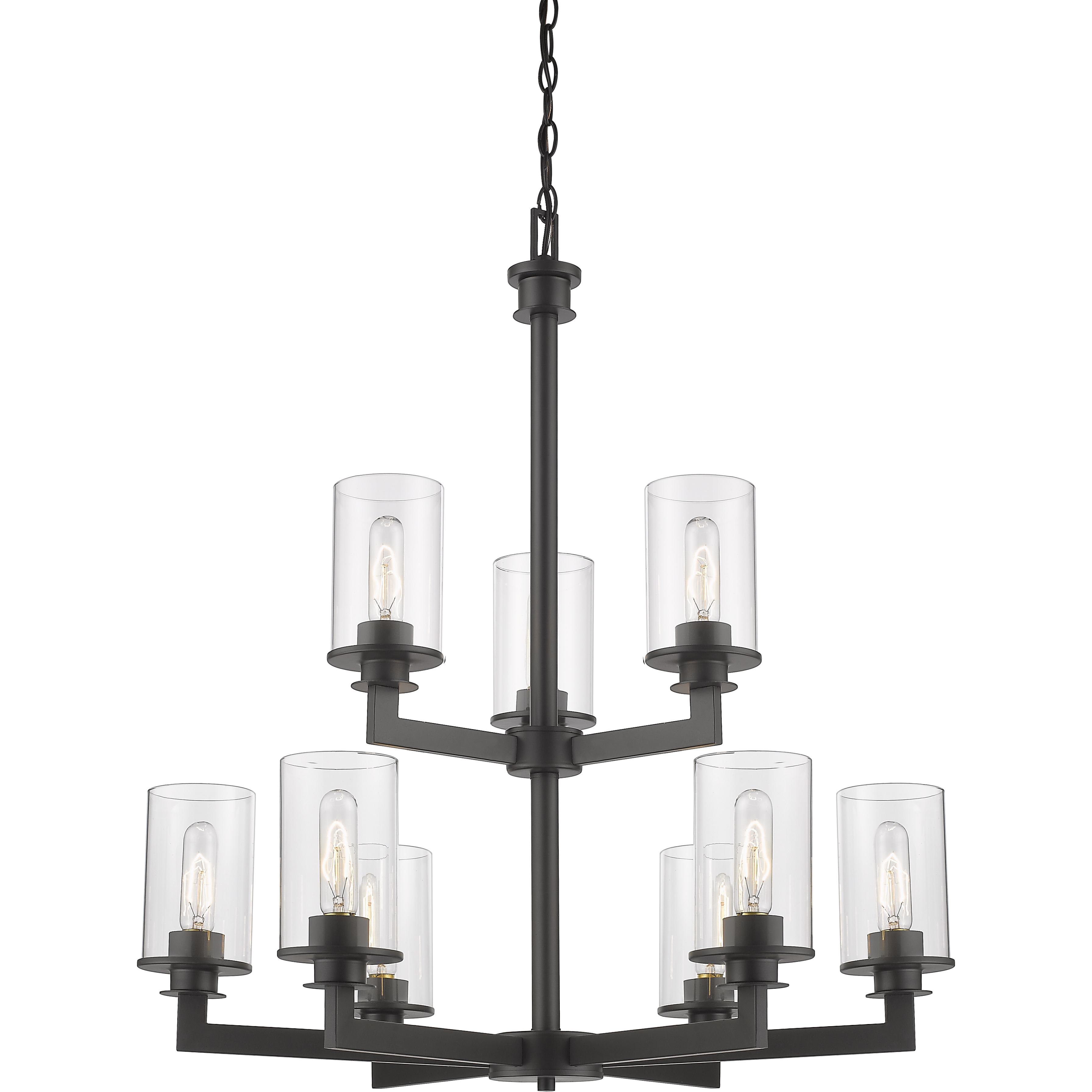 Savannah 9 Light 29 inch Bronze Chandelier Ceiling Light