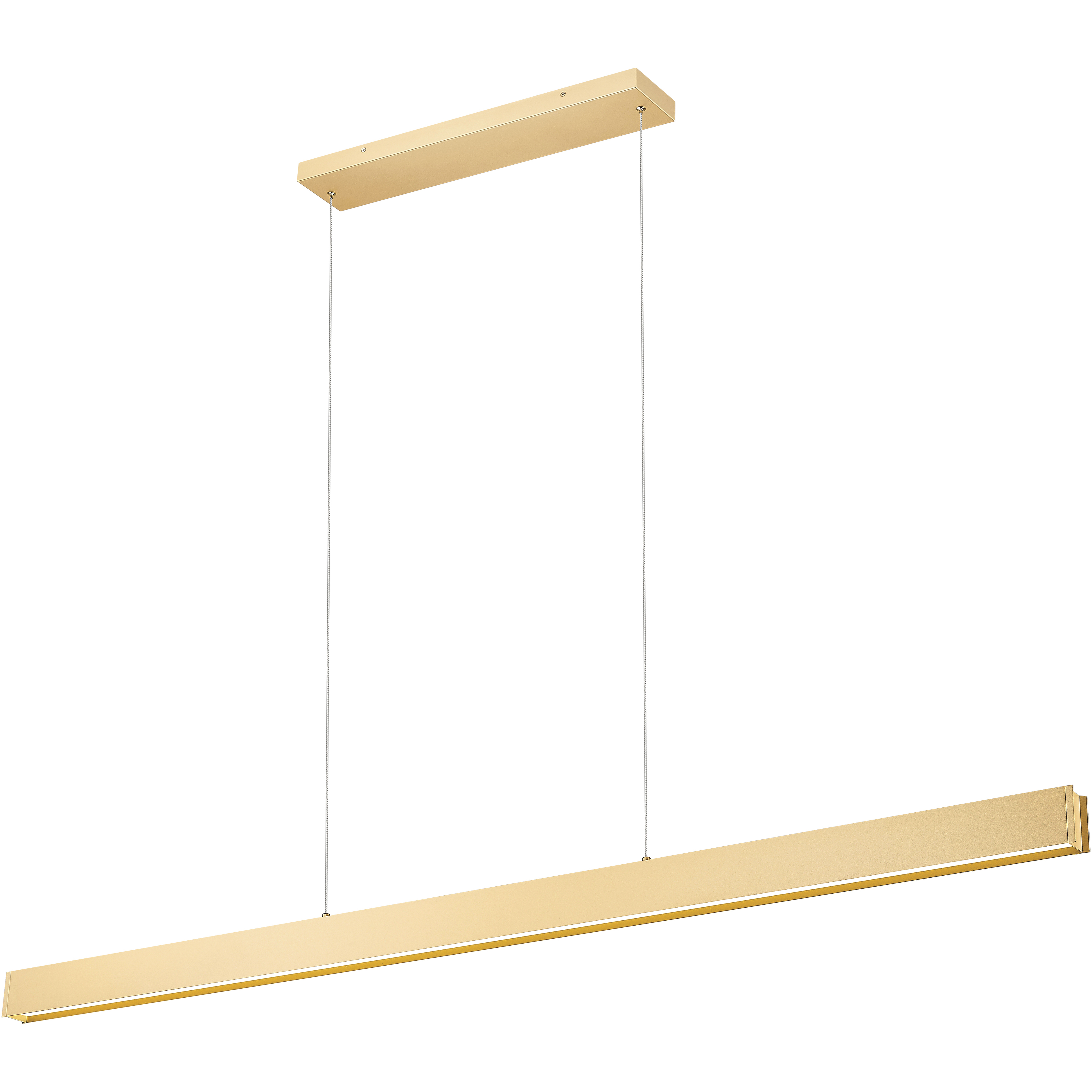 Hudson LED 72 inch Gold Linear Chandelier Ceiling Light