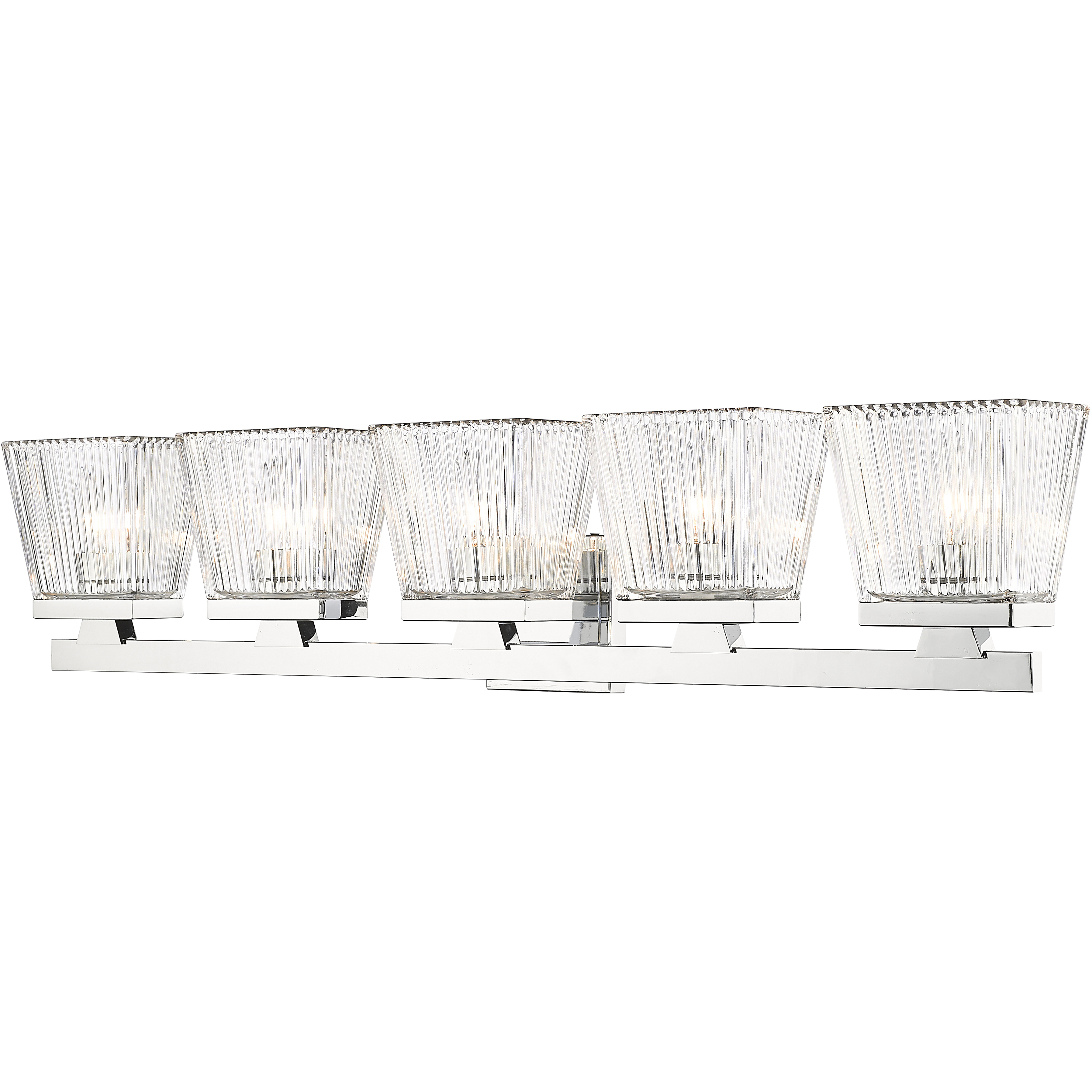 Astor 5 Light 36 inch Chrome Vanity Wall Light
