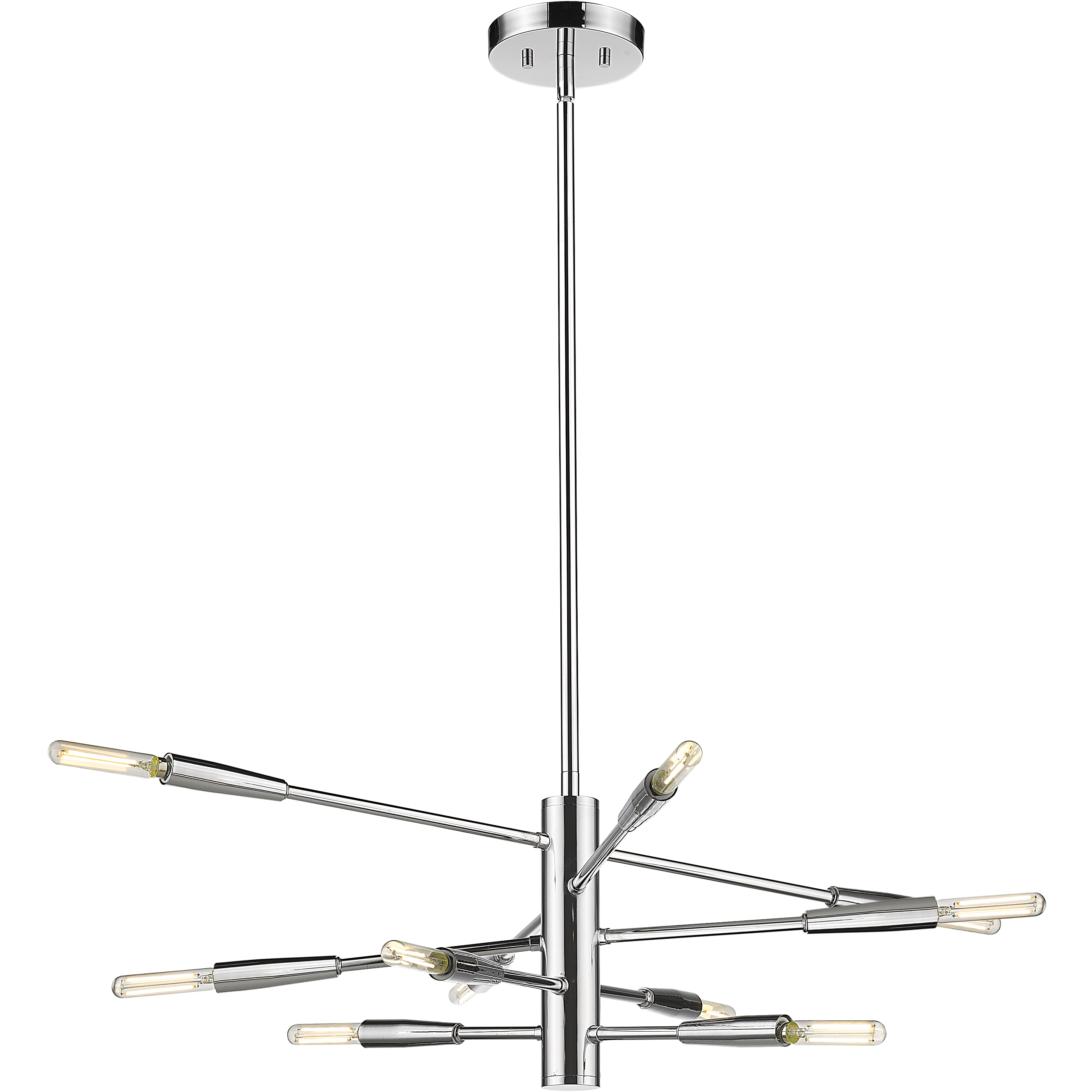 Ascension 10 Light 23.25 inch Chrome Chandelier Ceiling Light