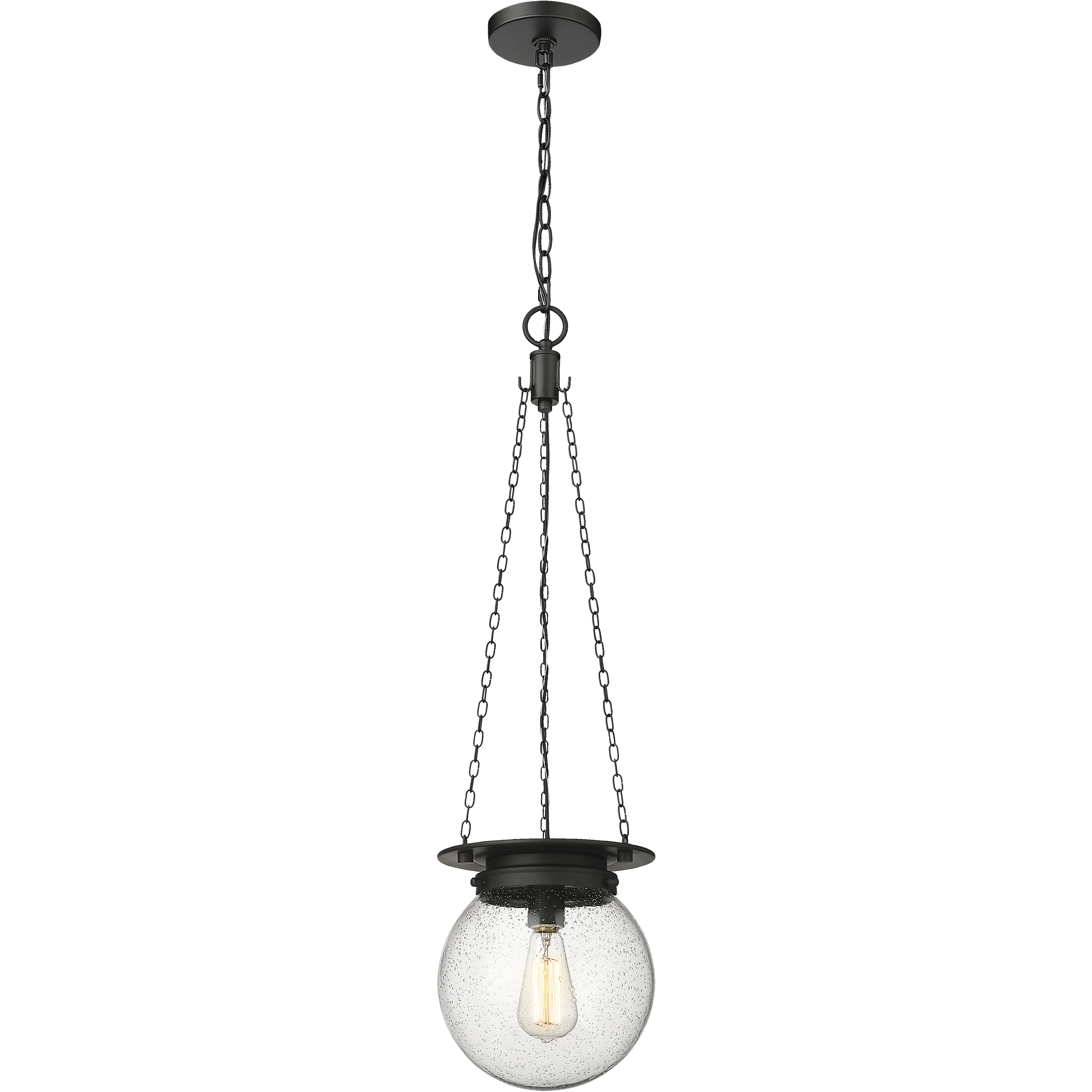Calhoun 1 Light 9 inch Matte black Pendant Ceiling Light