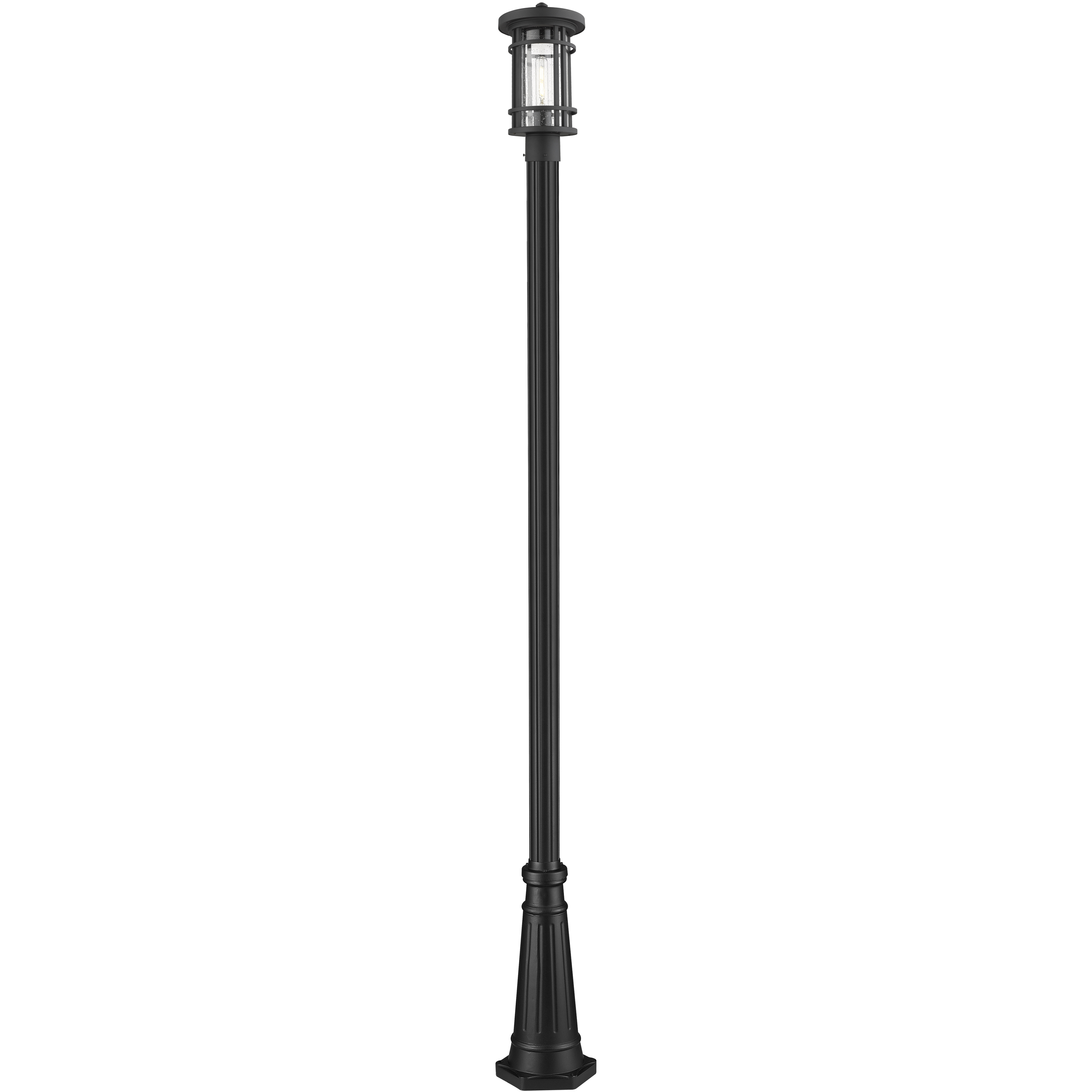 Jordan 1 Light 108.5 inch Black Outdoor Post Mounted Fixture