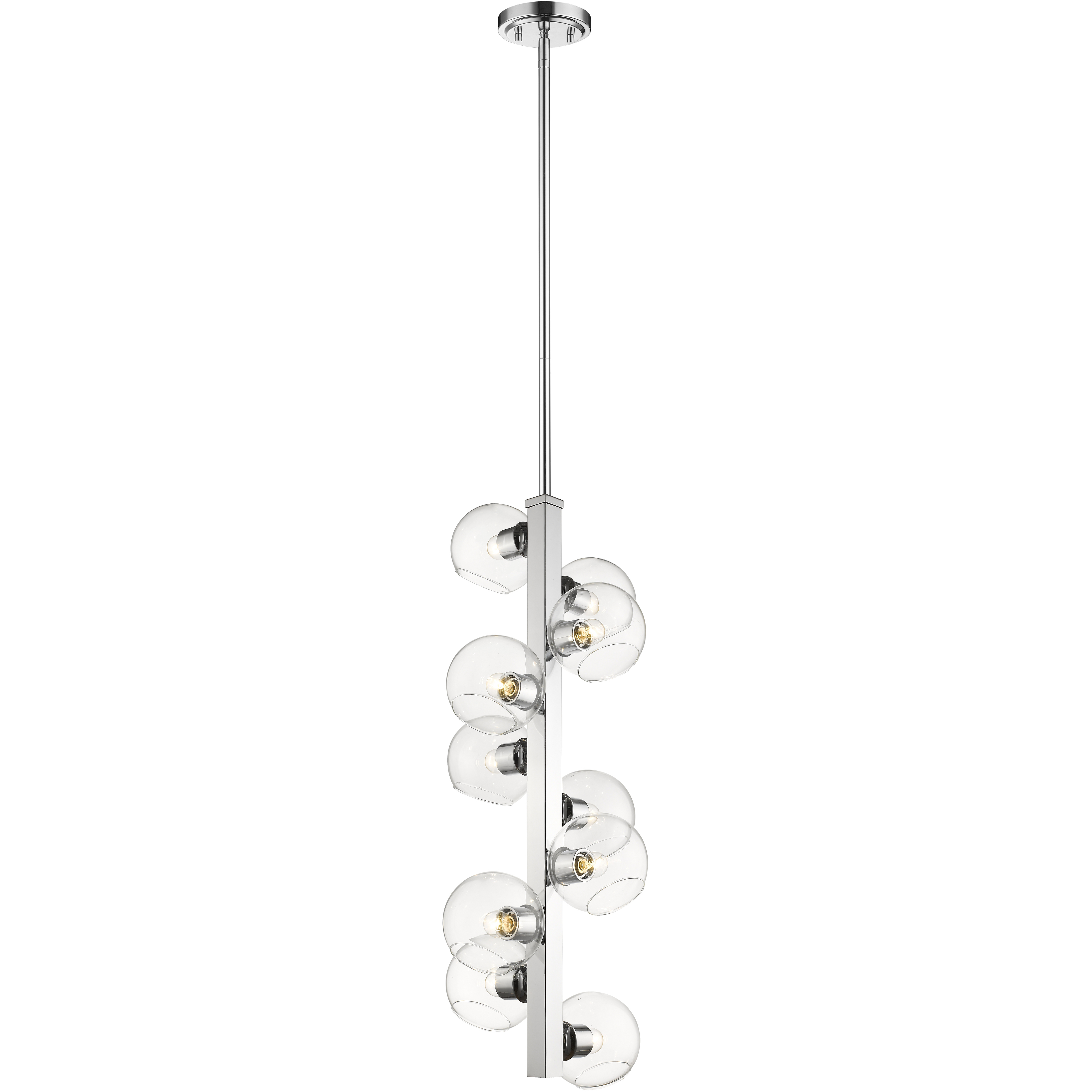 Marquee 10 Light 14 inch Chrome Chandelier Ceiling Light