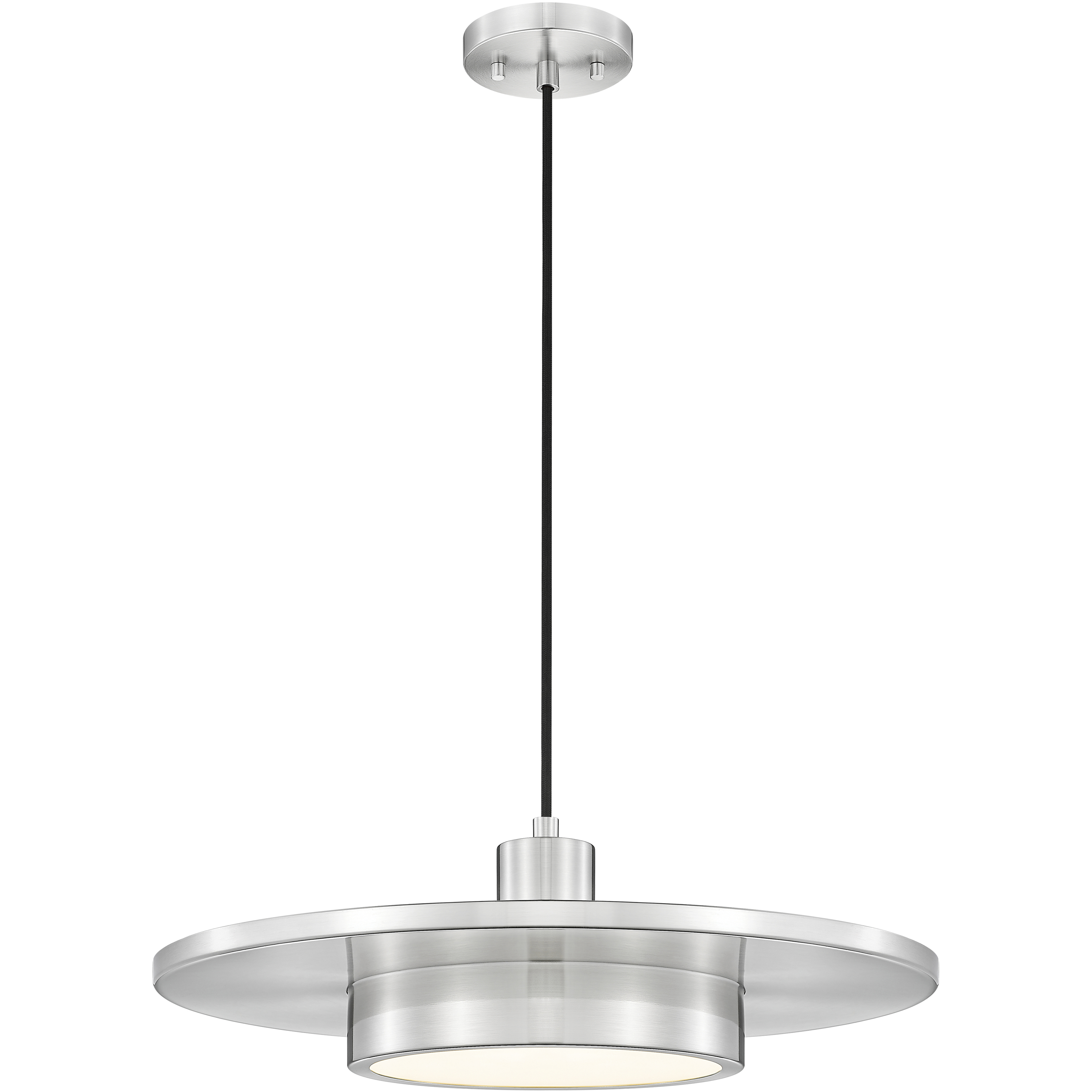 Ludo LED 20 inch Brushed Nickel Pendant Ceiling Light