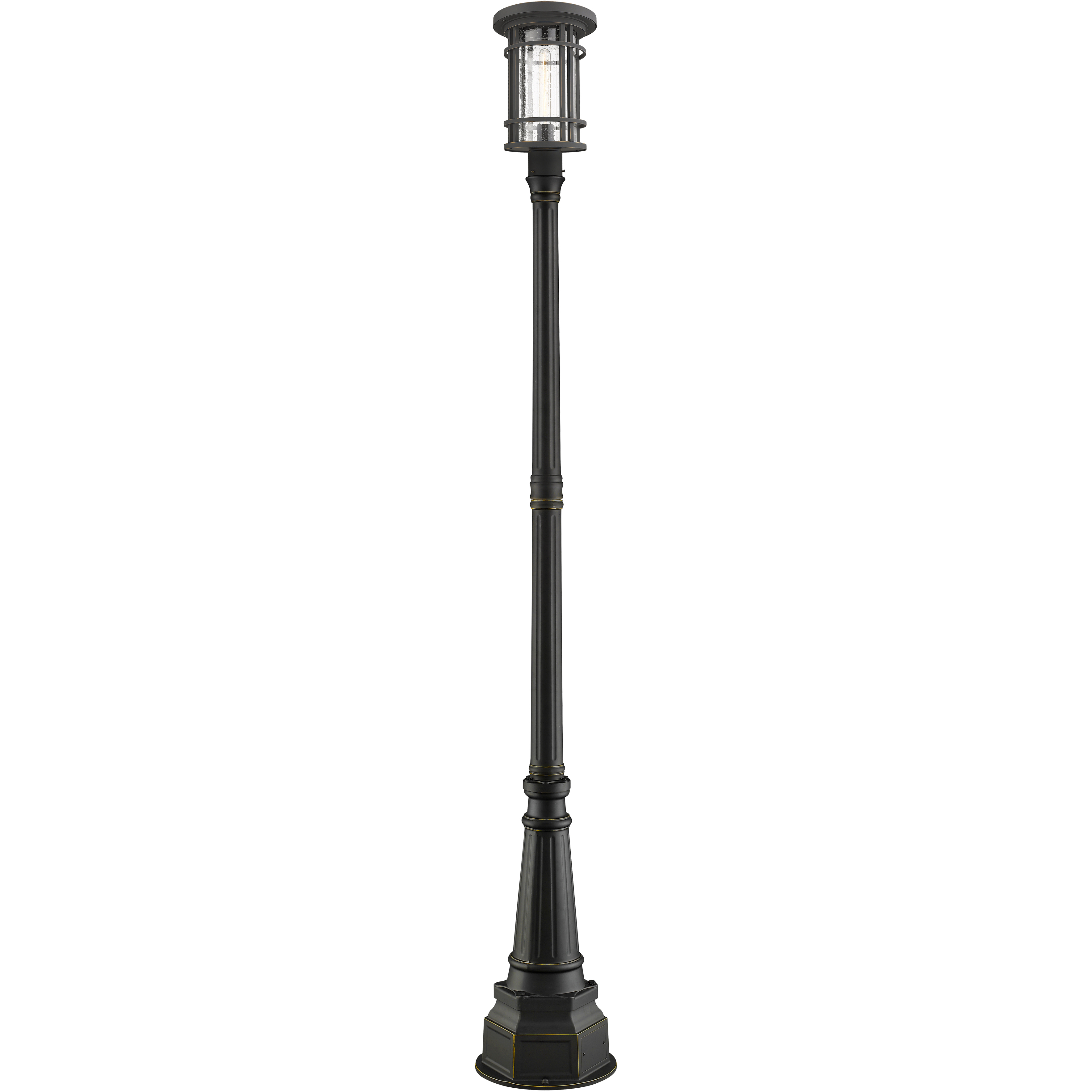Jordan 1 Light 99.5 inch Oil Rubbed Bronze Outdoor Post Mounted Fixture in 20