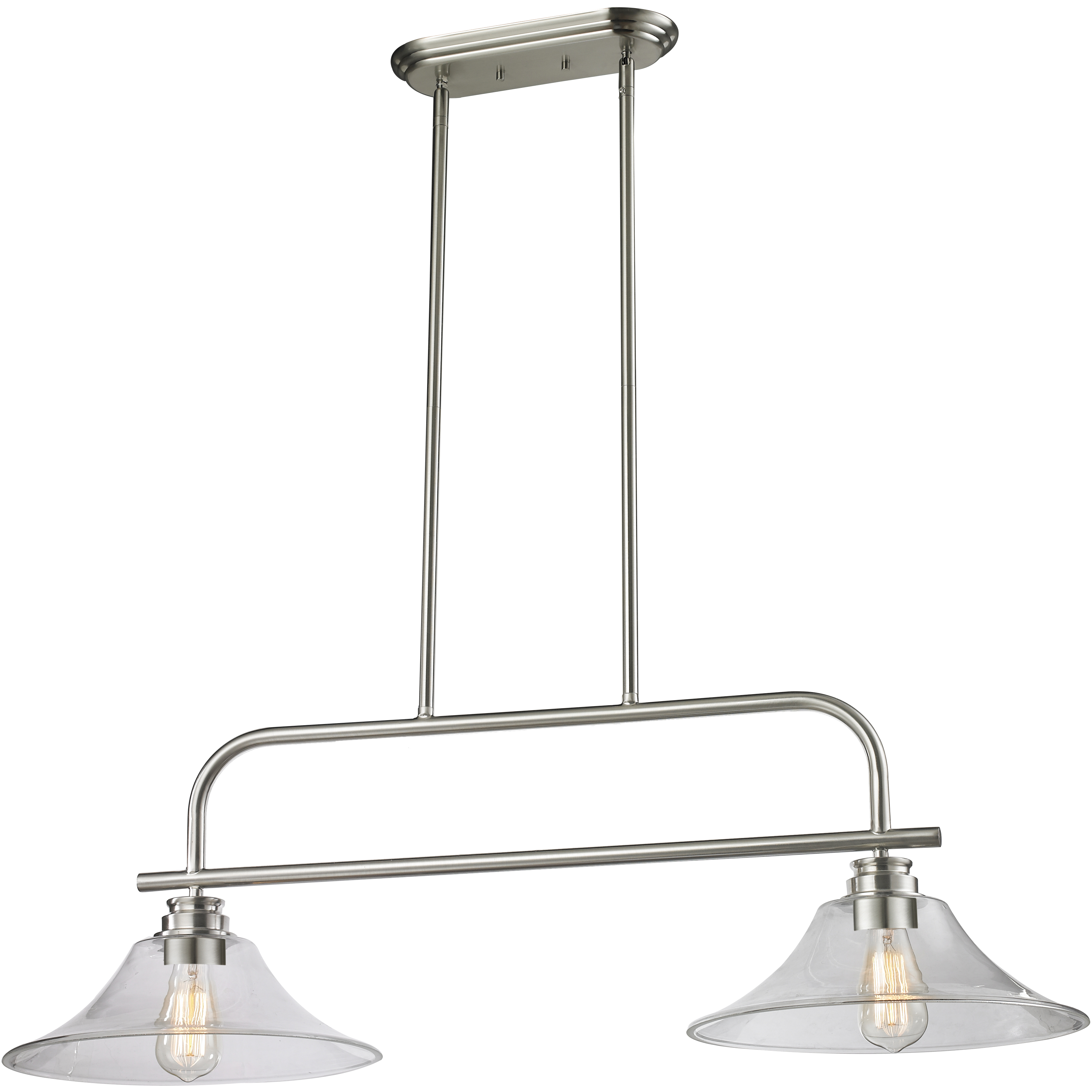 Annora 2 Light 40 inch Brushed Nickel Billiard Ceiling Light