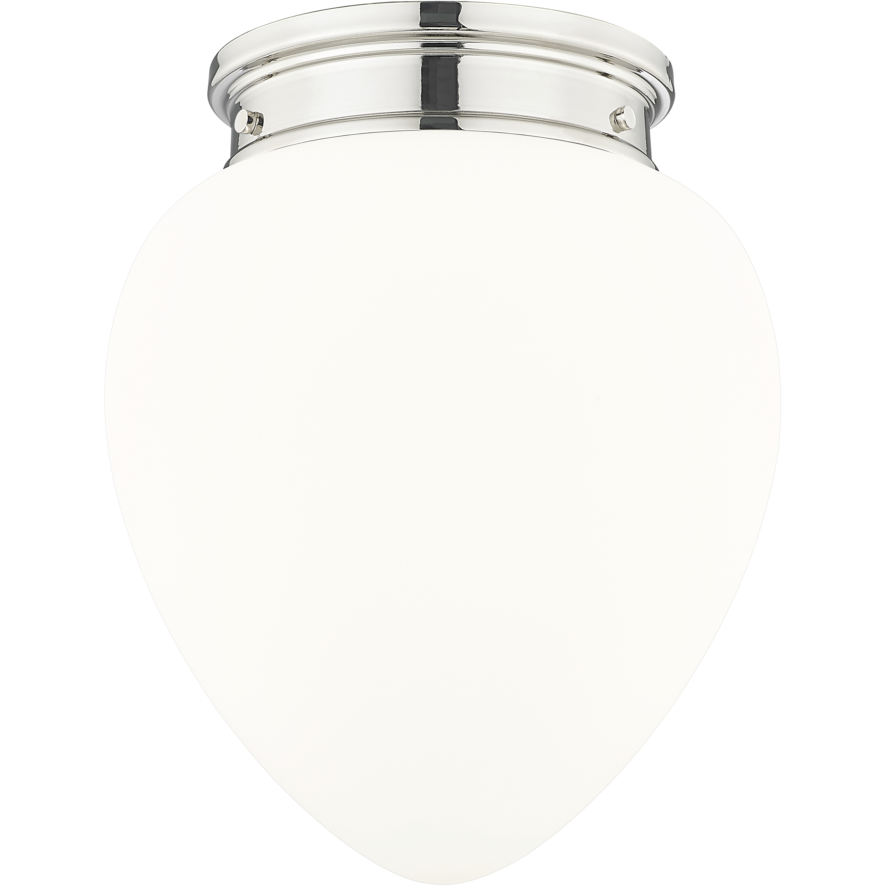 Gideon 1 Light 12.5 inch Polished Nickel Flush Mount Ceiling Light