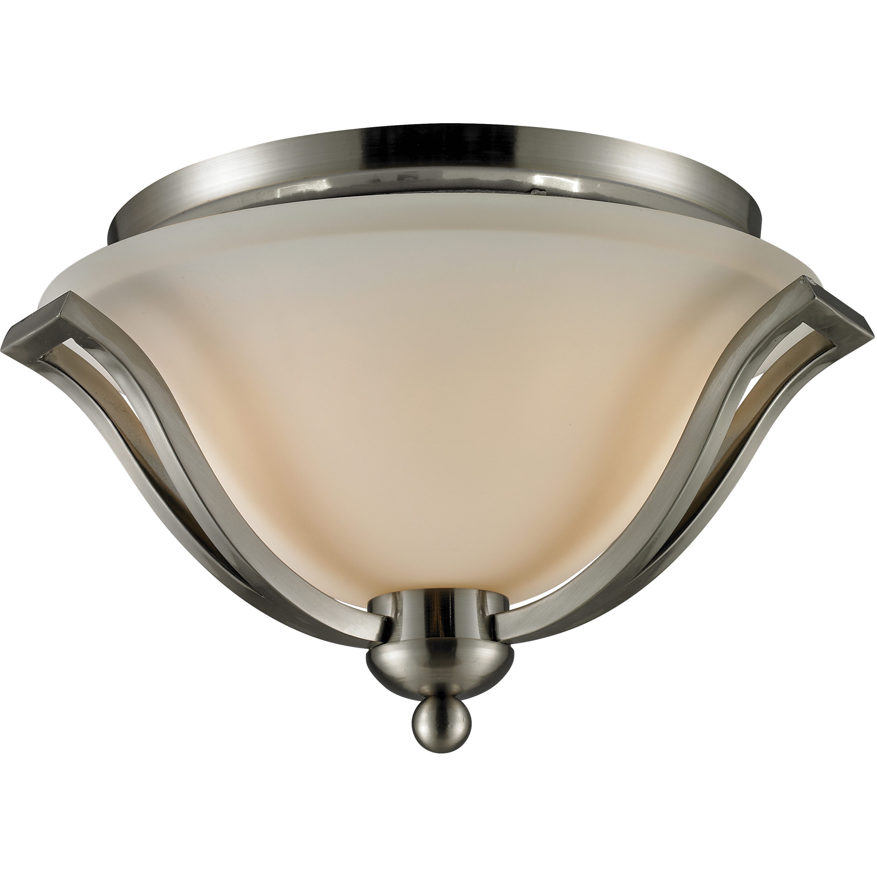 Lagoon 2 Light 15 inch Brushed Nickel Flush Mount Ceiling Light
