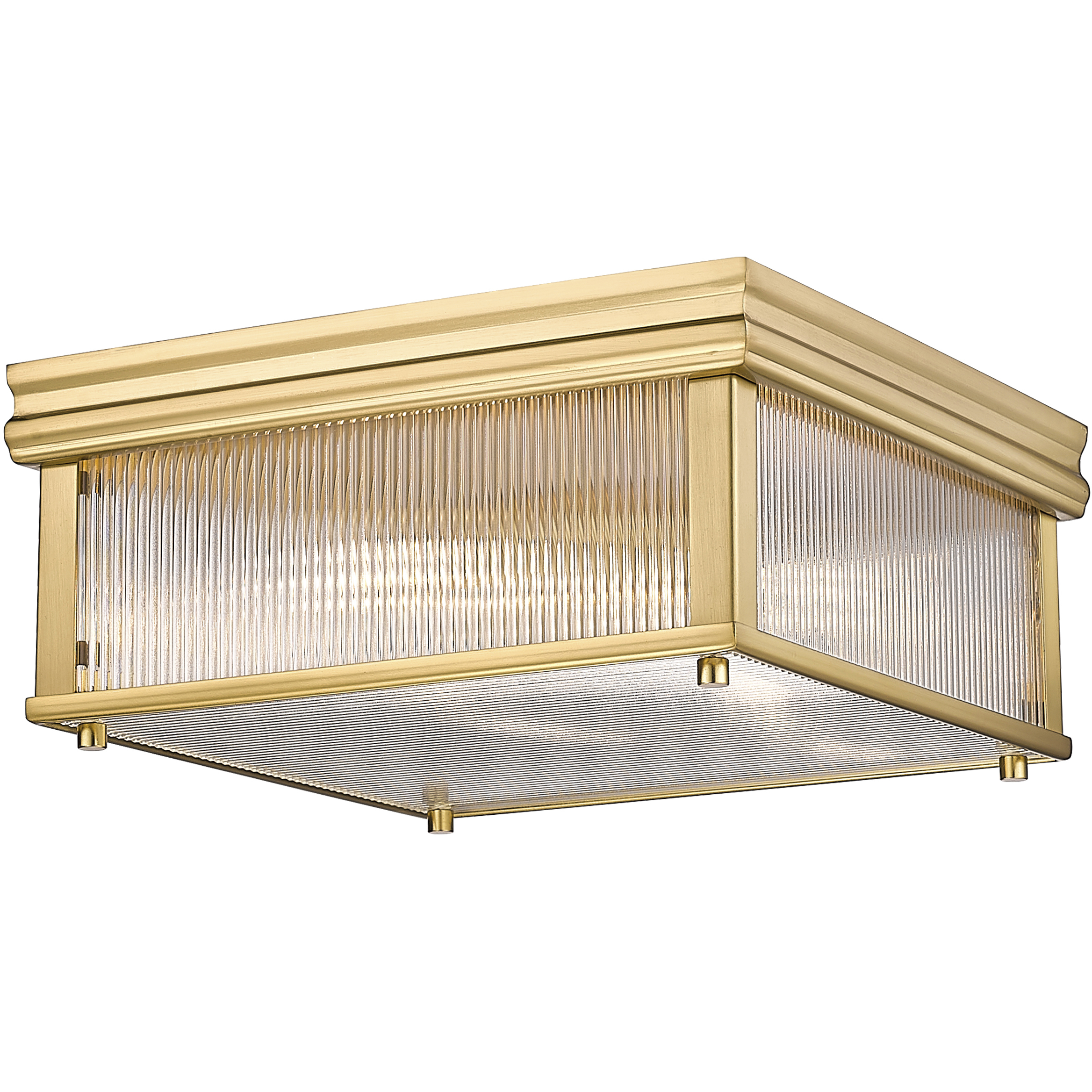 Carnaby 2 Light 13 inch Modern Gold Flush Mount Ceiling Light