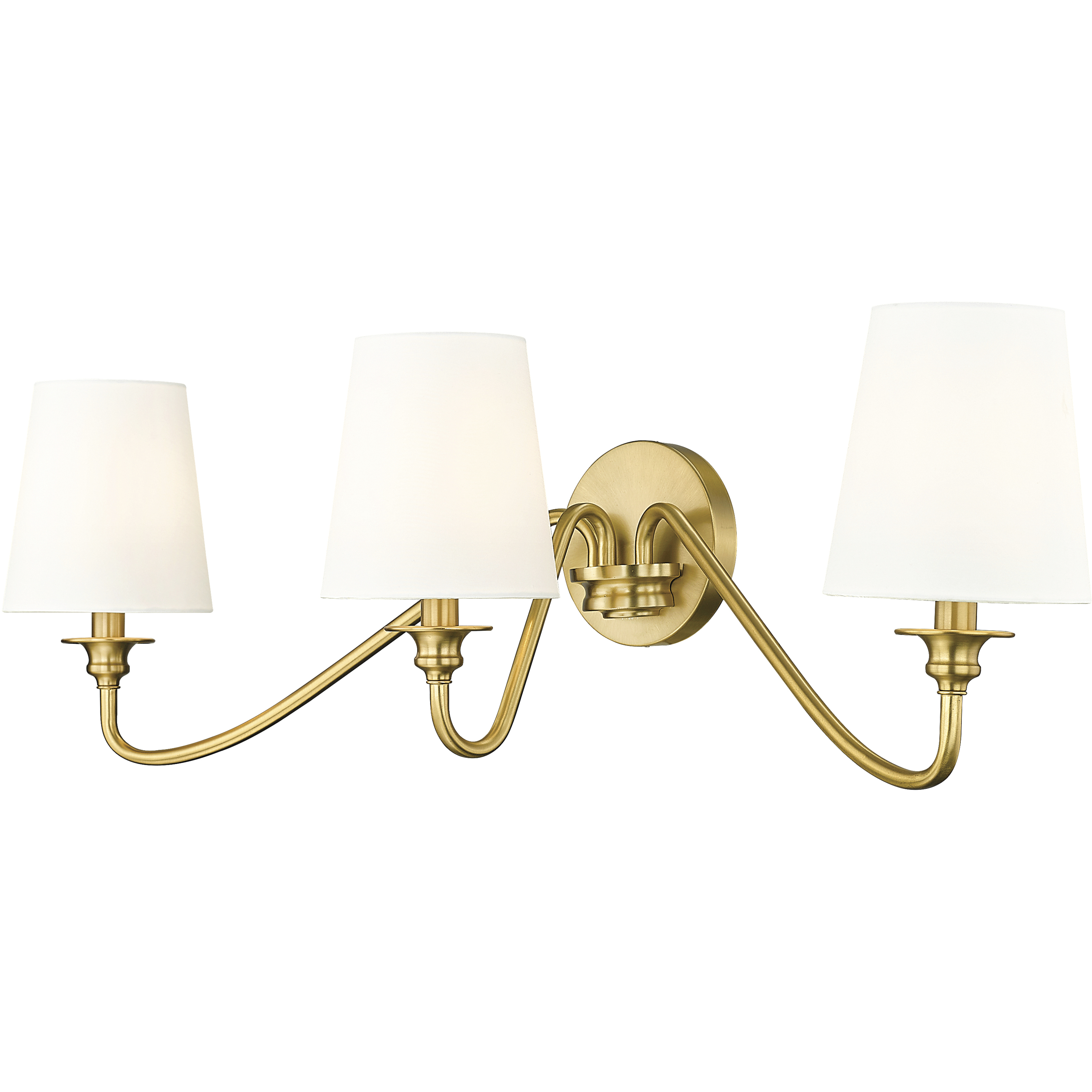 Gianna 3 Light 32 inch Modern Gold Wall Sconce Wall Light