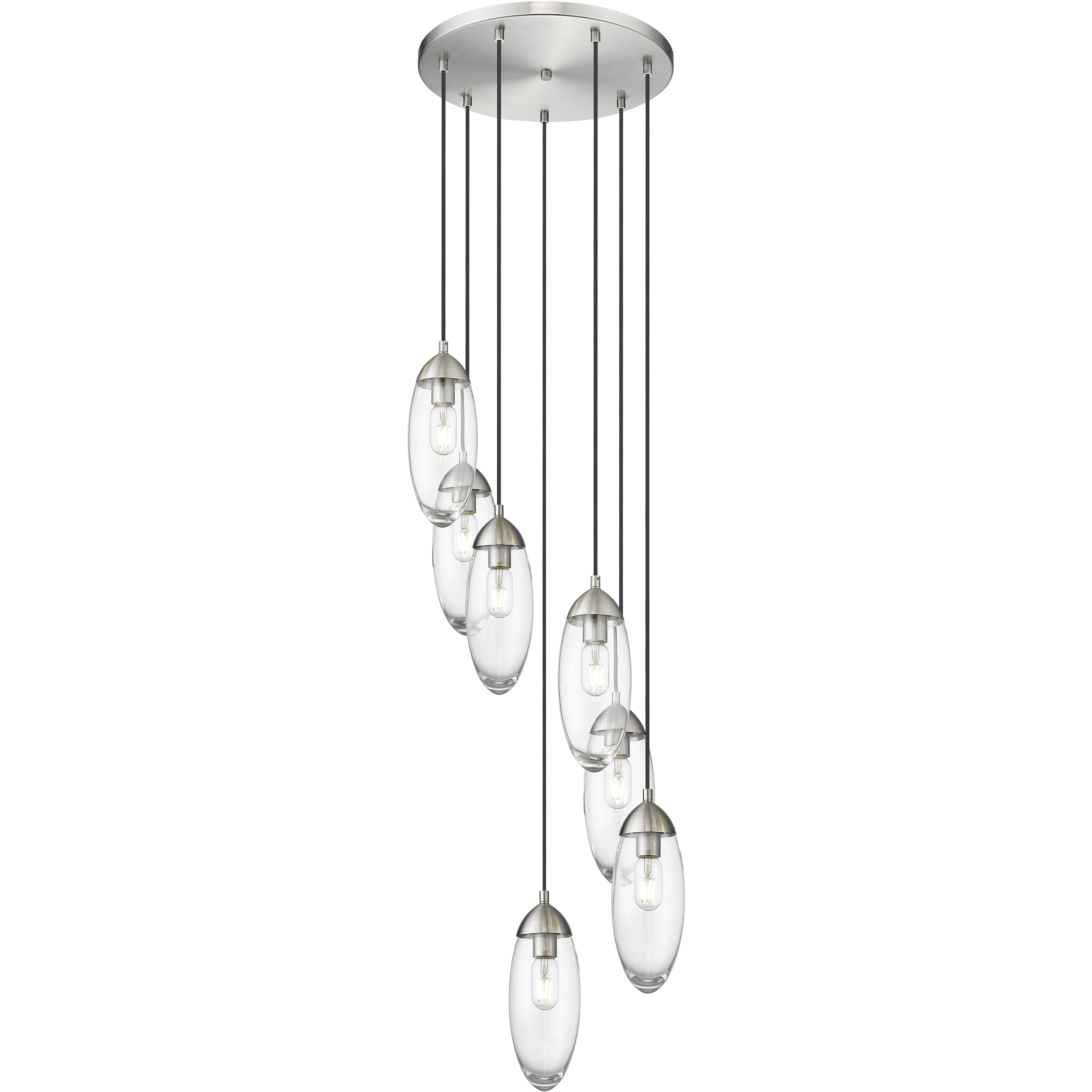 Arden 7 Light 18 inch Brushed Nickel Chandelier Ceiling Light