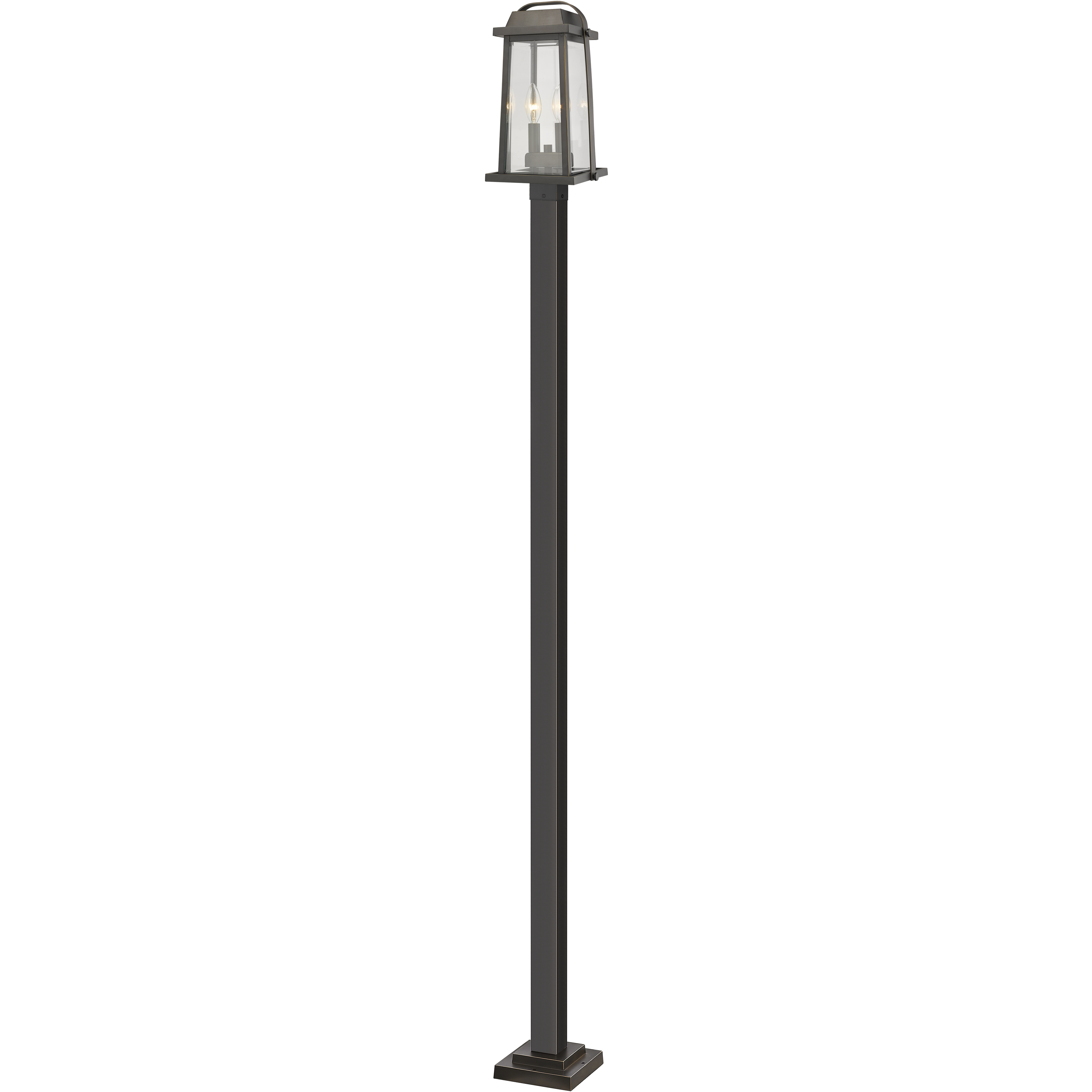 Millworks 2 Light 110.25 inch Oil Rubbed Bronze Outdoor Post Mounted Fixture
