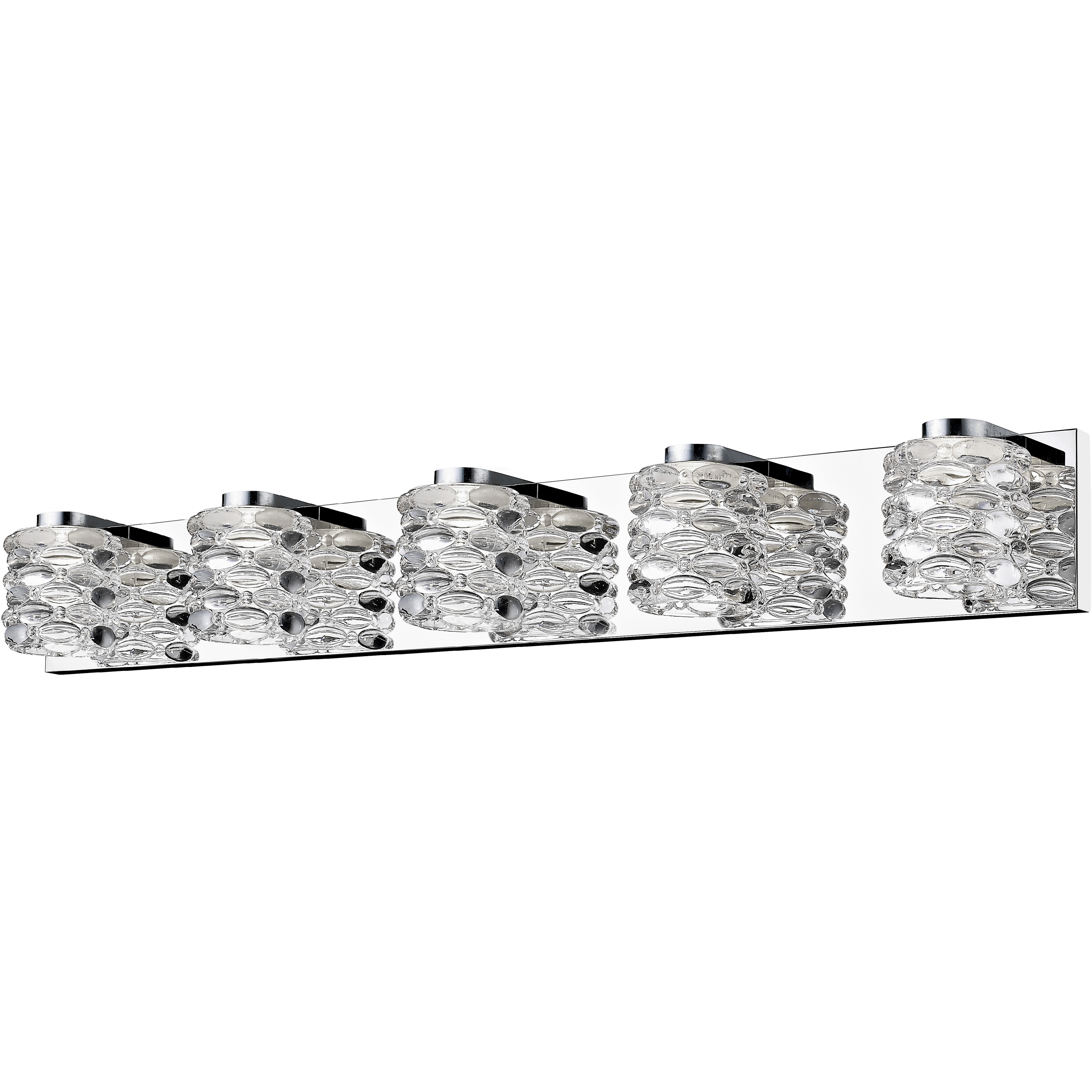 Dawson LED 36.22 inch Chrome Vanity Wall Light in 5, 9.7