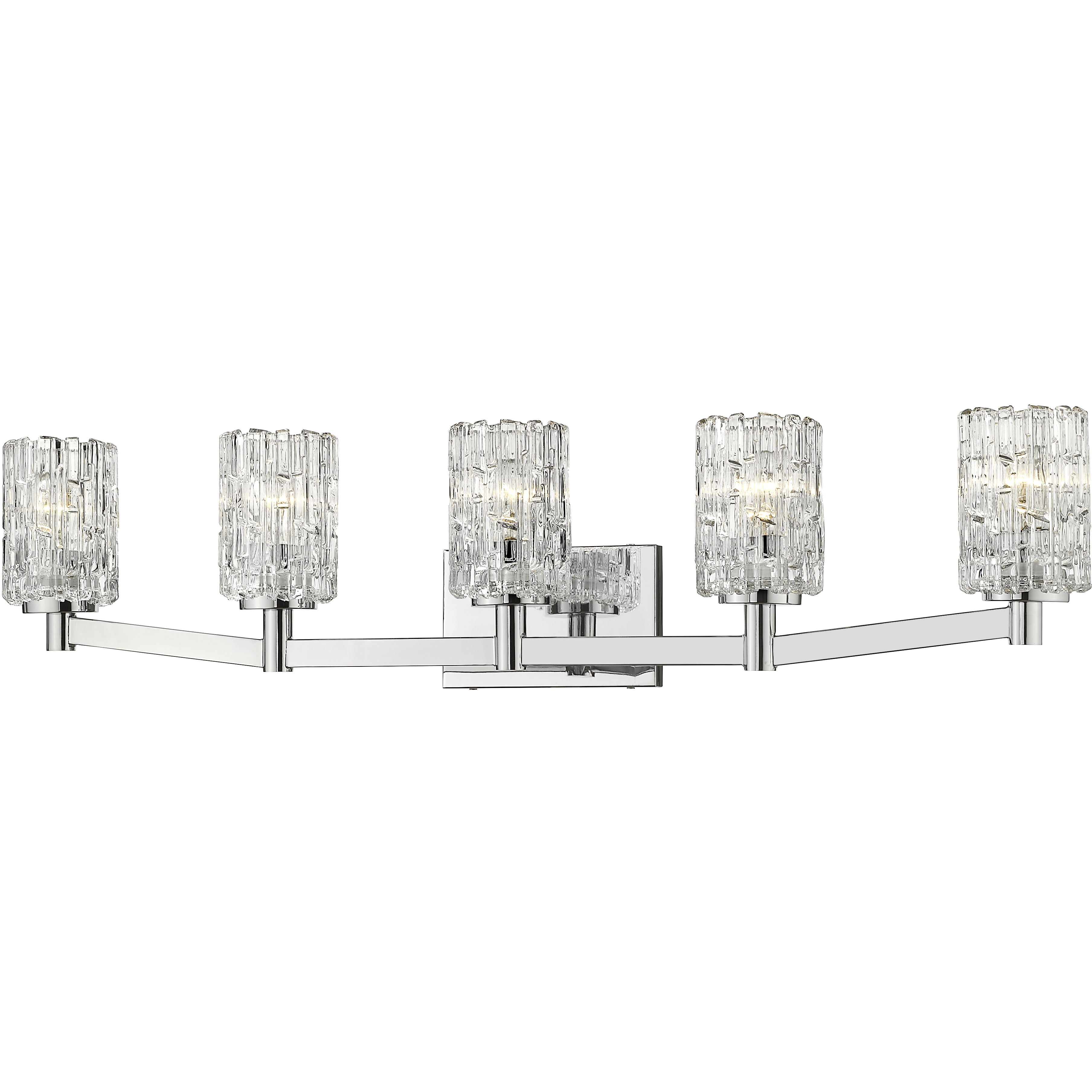 Aubrey 5 Light 40.75 inch Chrome Vanity Wall Light