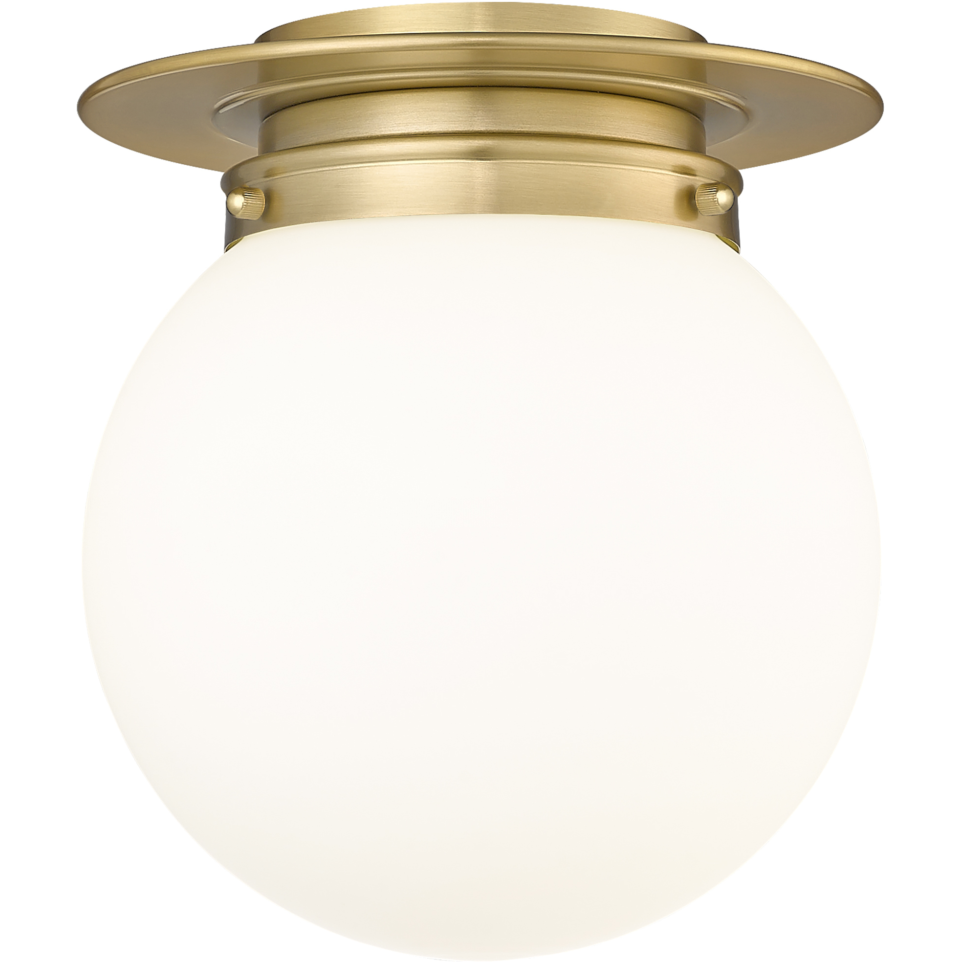 Calhoun 1 Light 9 inch Heritage Brass Flush Mount Ceiling Light