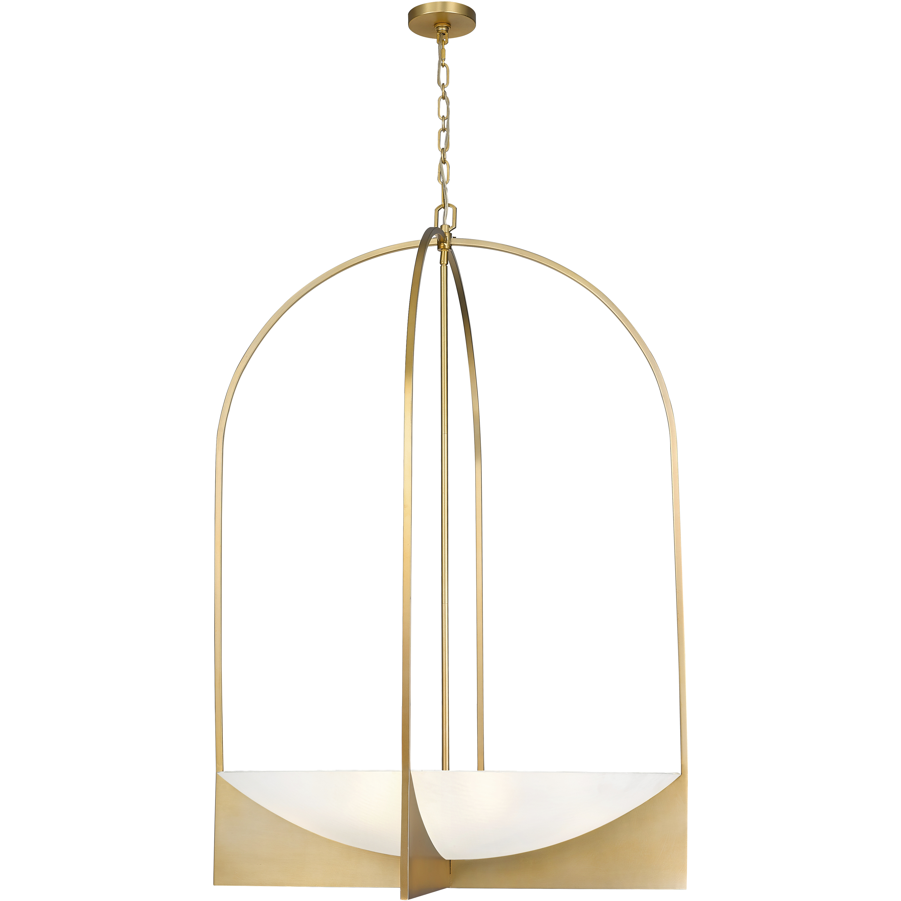 Devon 8 Light 32 inch Modern Gold Chandelier Ceiling Light