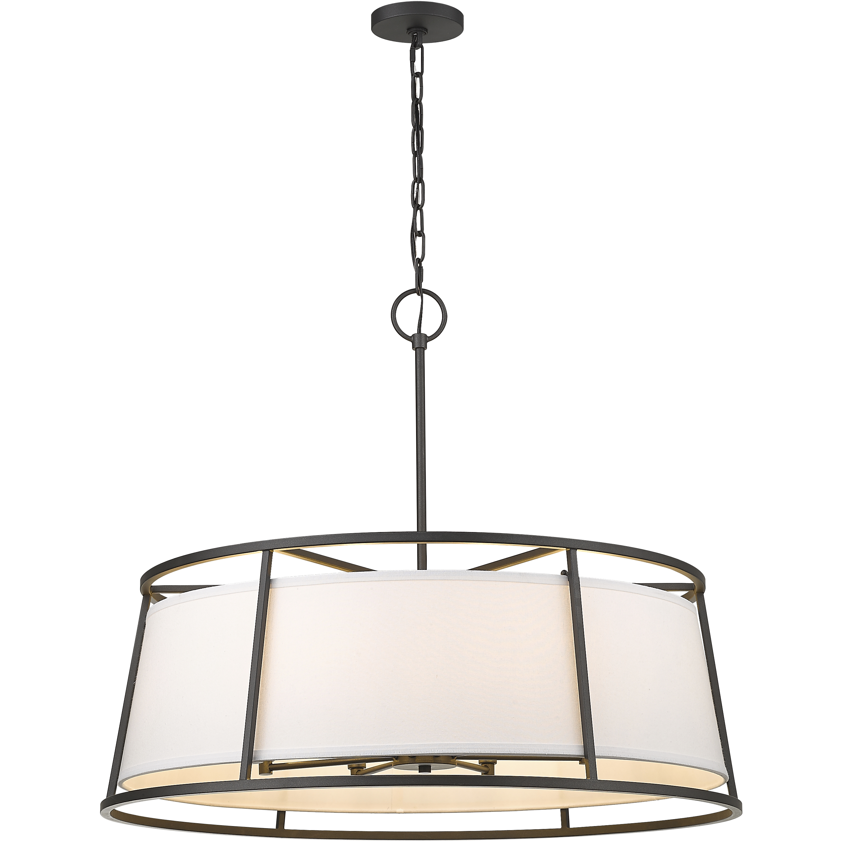 Lenyx 8 Light 32 inch Iron Ore Chandelier Ceiling Light