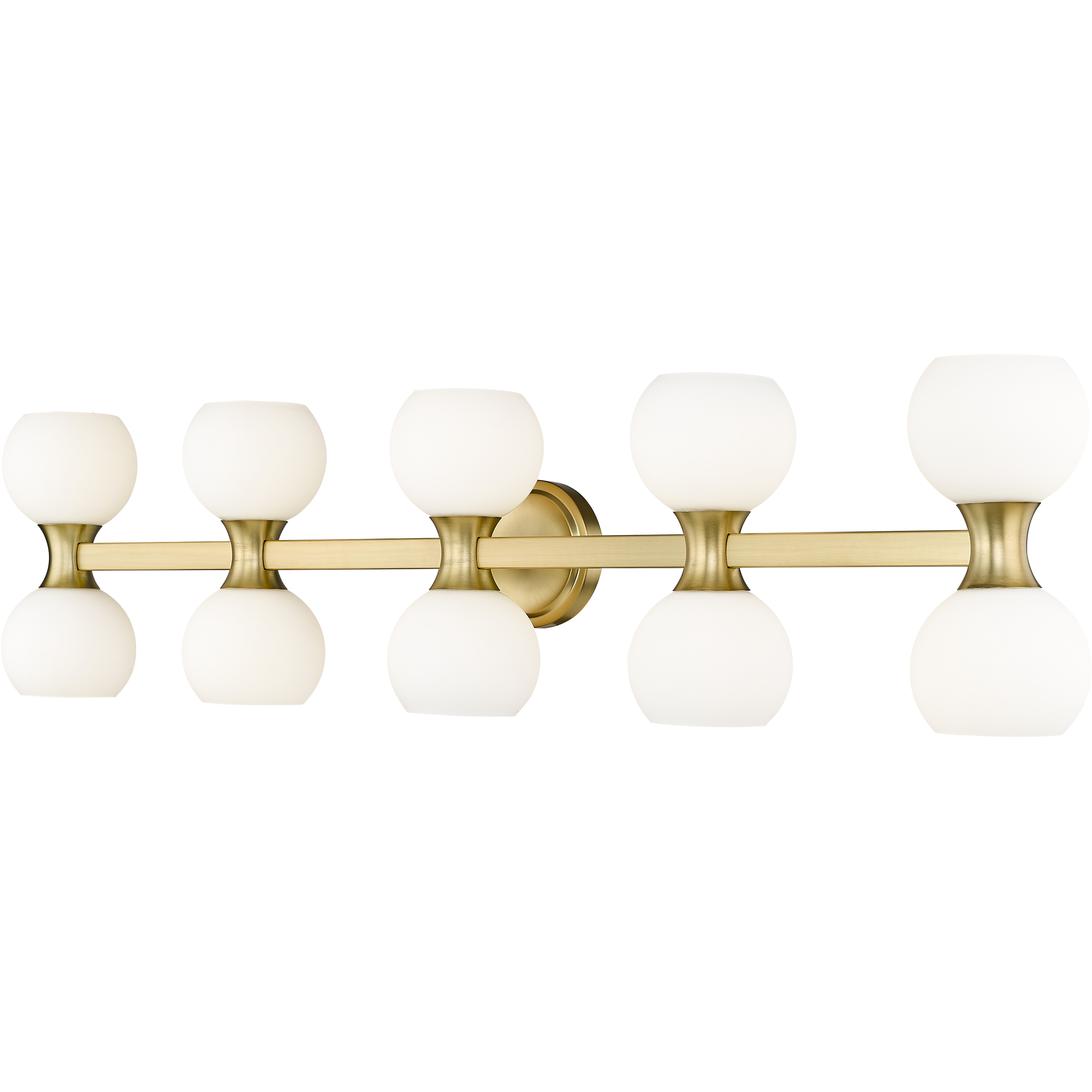 Artemis 10 Light 45 inch Modern Gold Vanity Wall Light