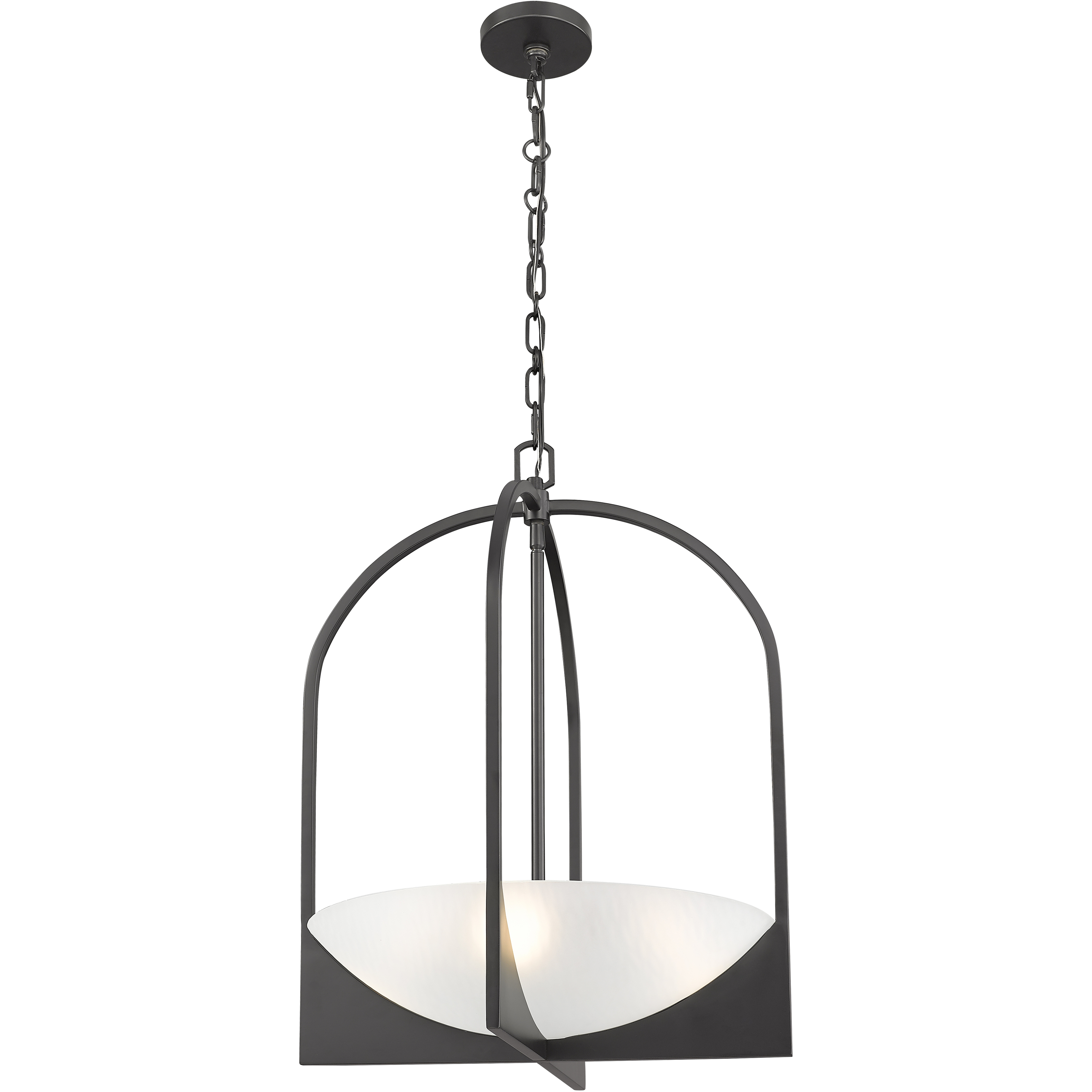 Z-Lite 1947-24MB Devon 4 Light 18 inch Matte Black Pendant