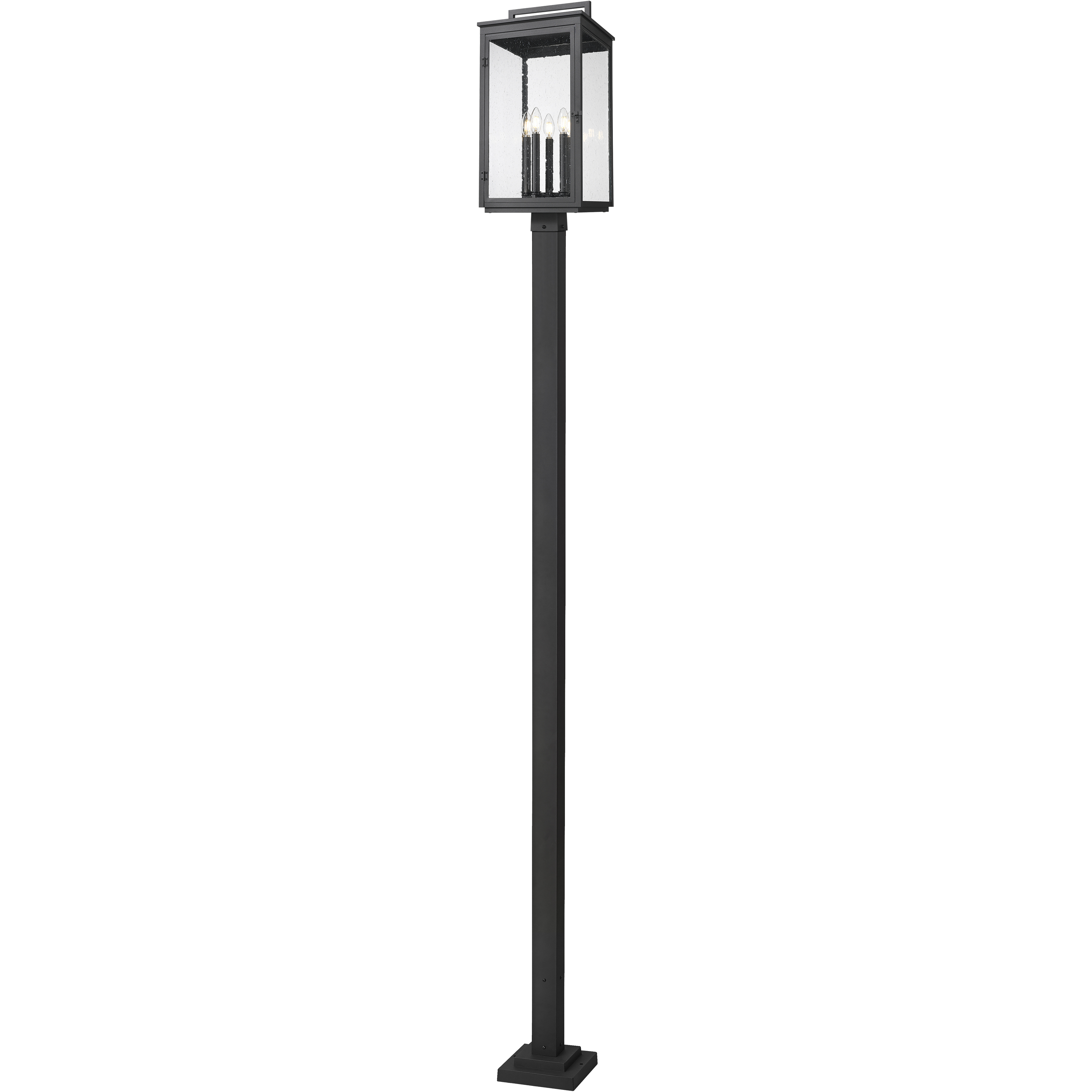 Hartwell 5 Light 119.25 inch Sand Black Outdoor Post Mounted Fixture