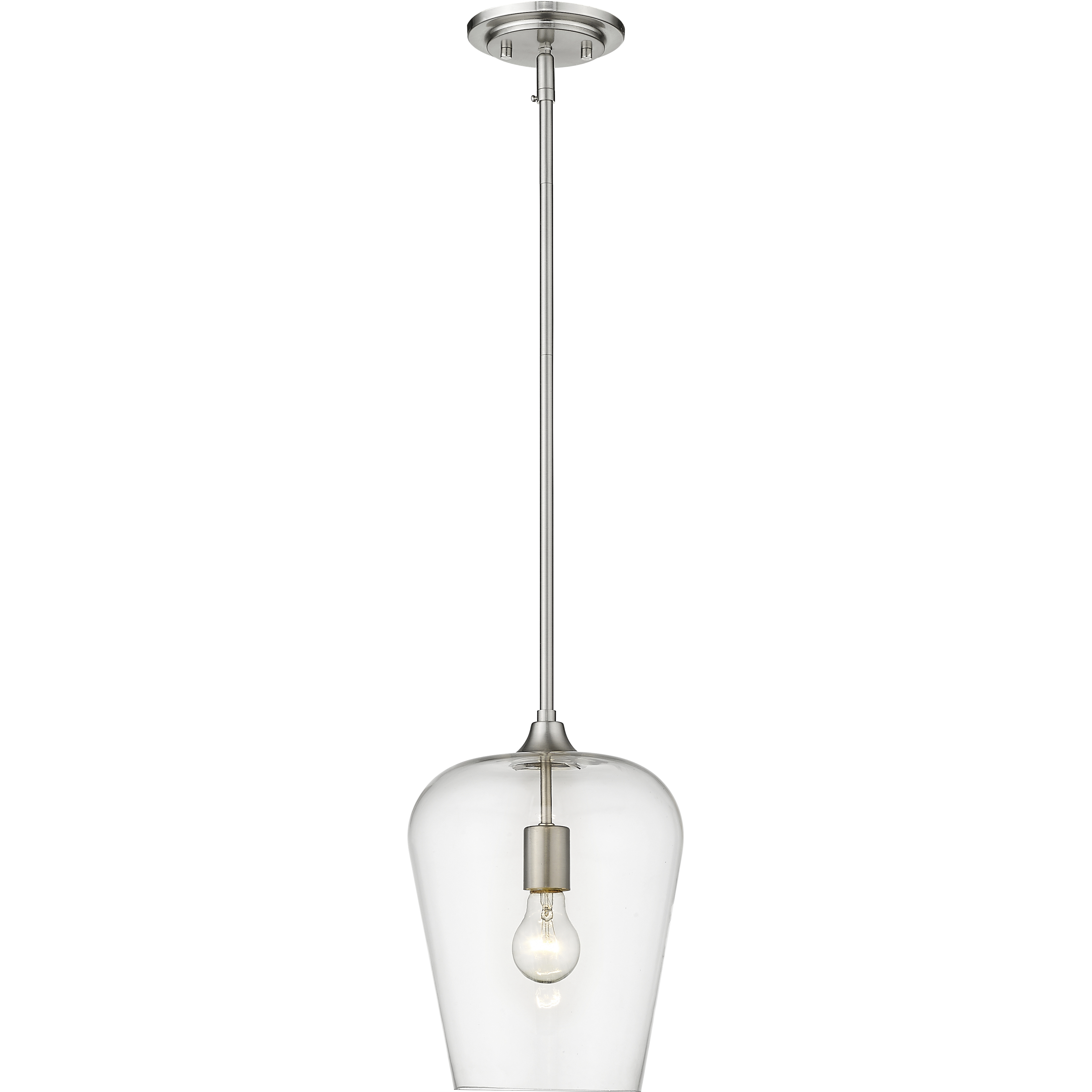 Joliet 1 Light 9 inch Brushed Nickel Pendant Ceiling Light