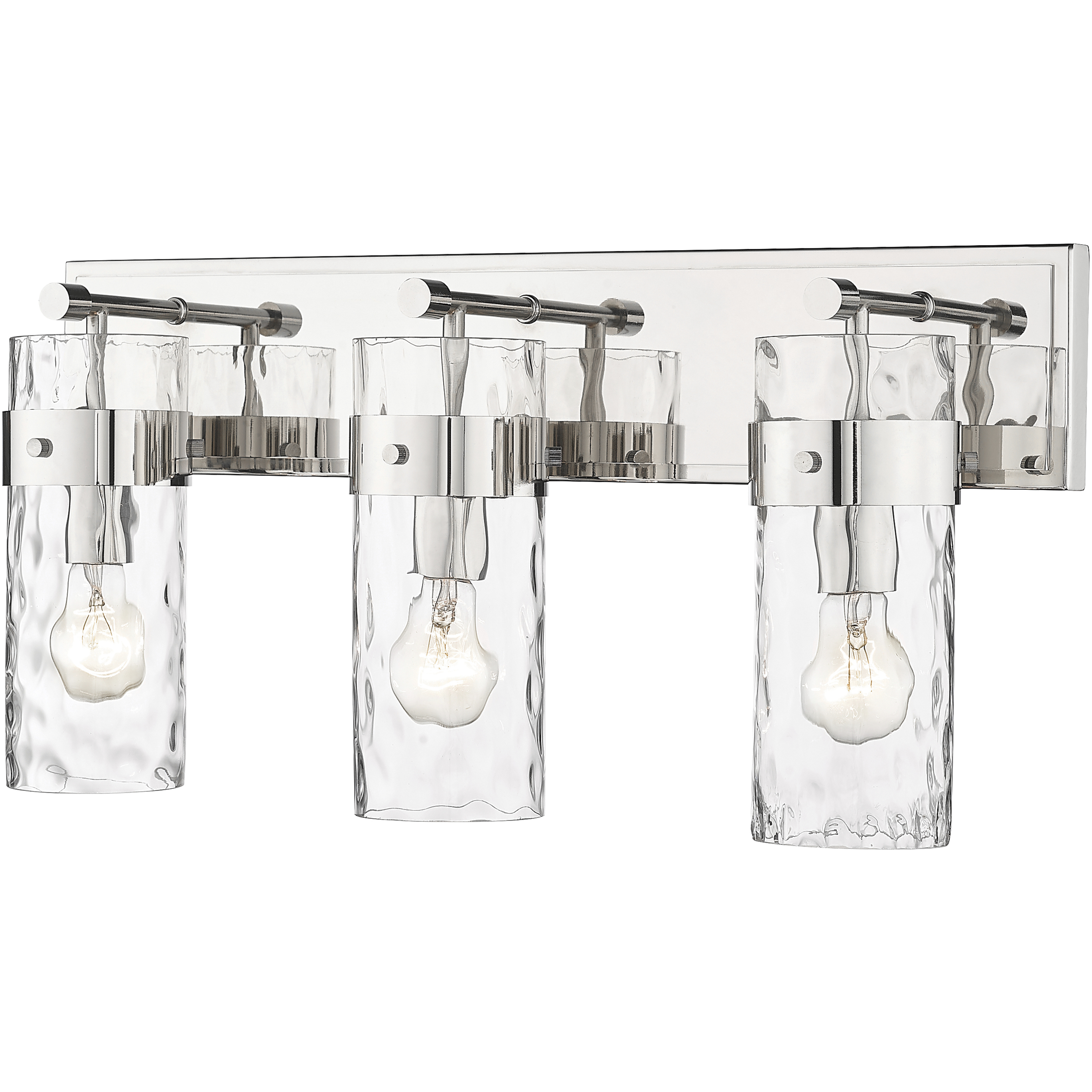 Fontaine 3 Light 24 inch Polished Nickel Vanity Wall Light