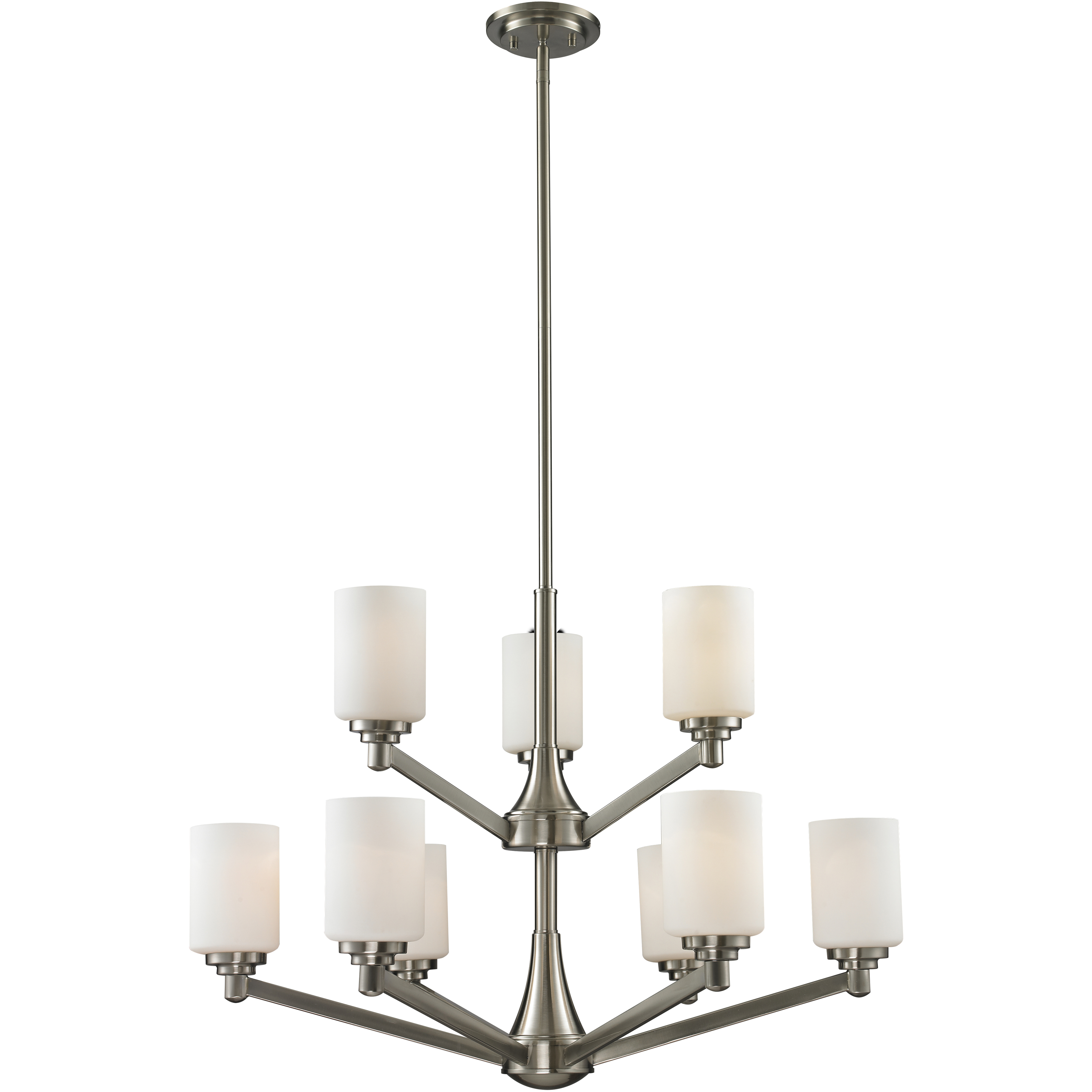 Montego 9 Light 31.13 inch Brushed Nickel Chandelier Ceiling Light