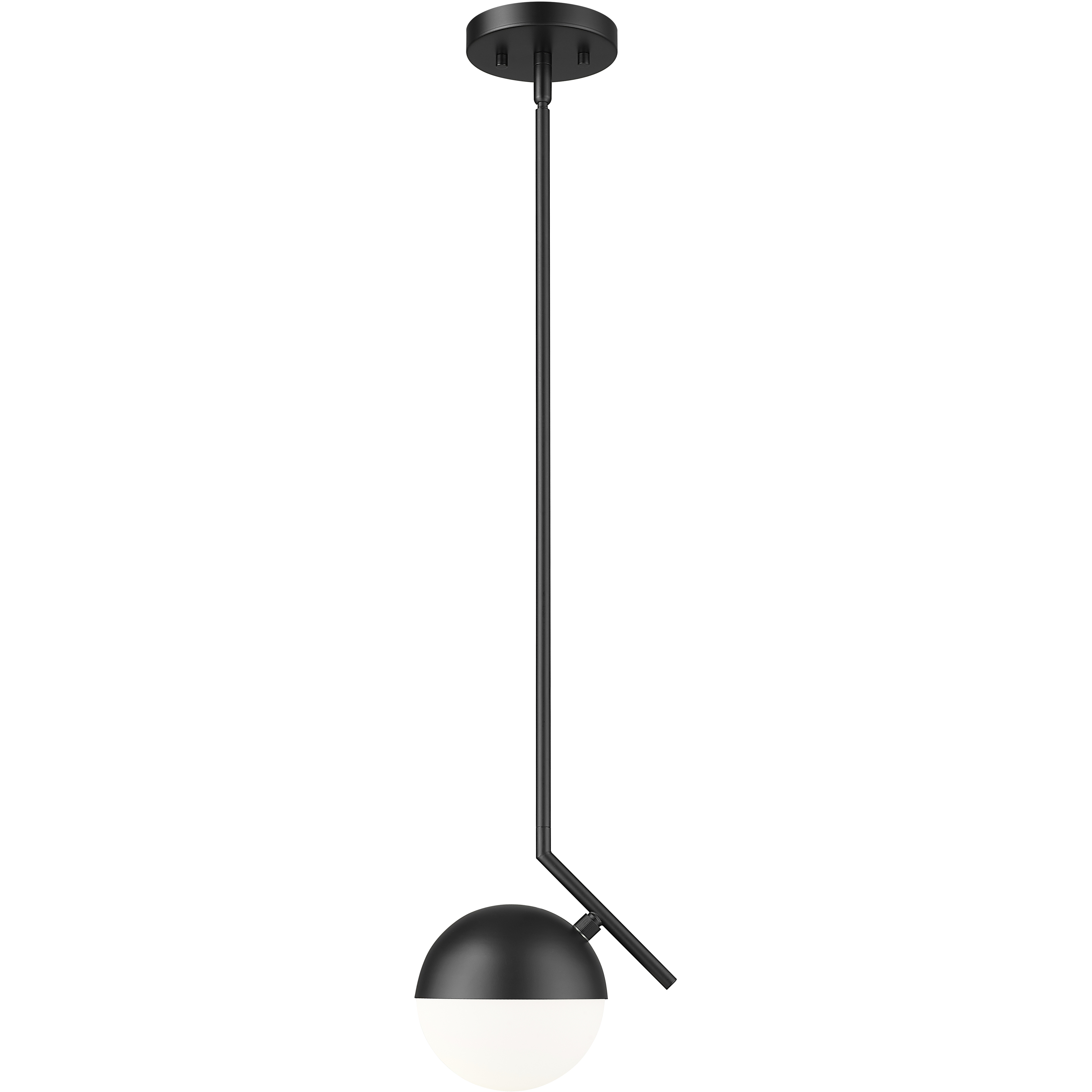 Realm Sphere 1 Light 8.5 inch Matte Black Pendant Ceiling Light