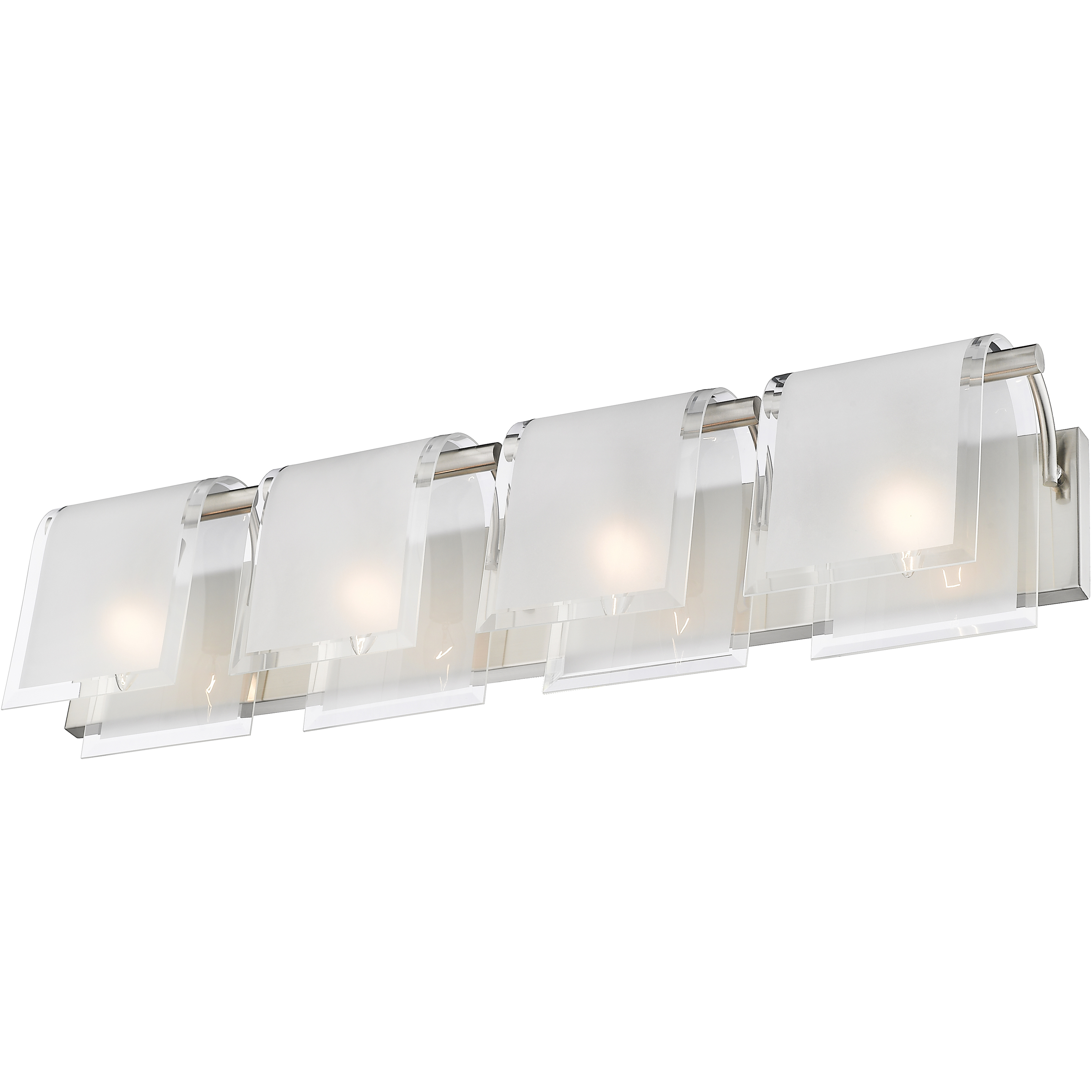 Zephyr 4 Light 30.66 inch Brushed Nickel Vanity Wall Light