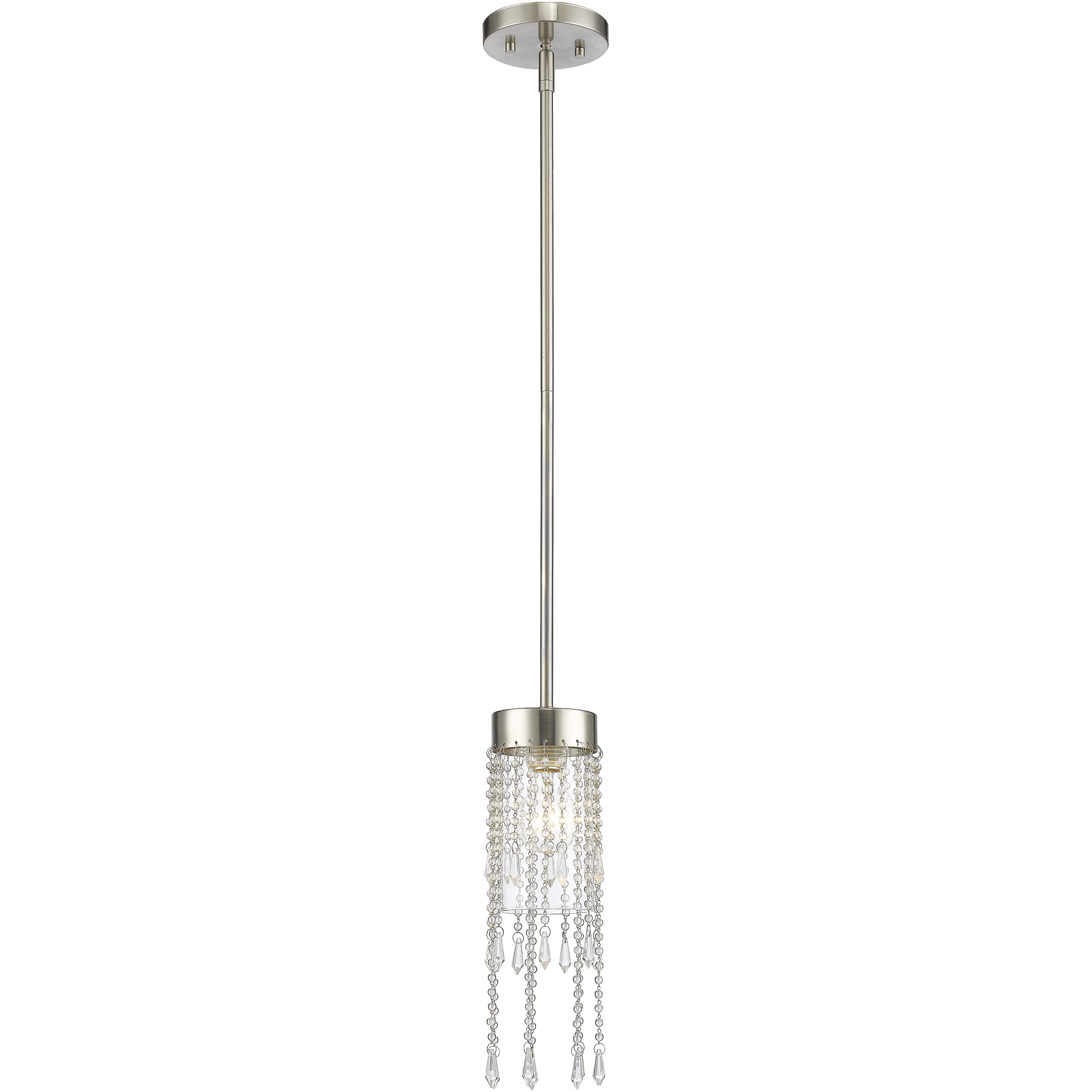 Siena 1 Light 5 inch Brushed Nickel Pendant Ceiling Light