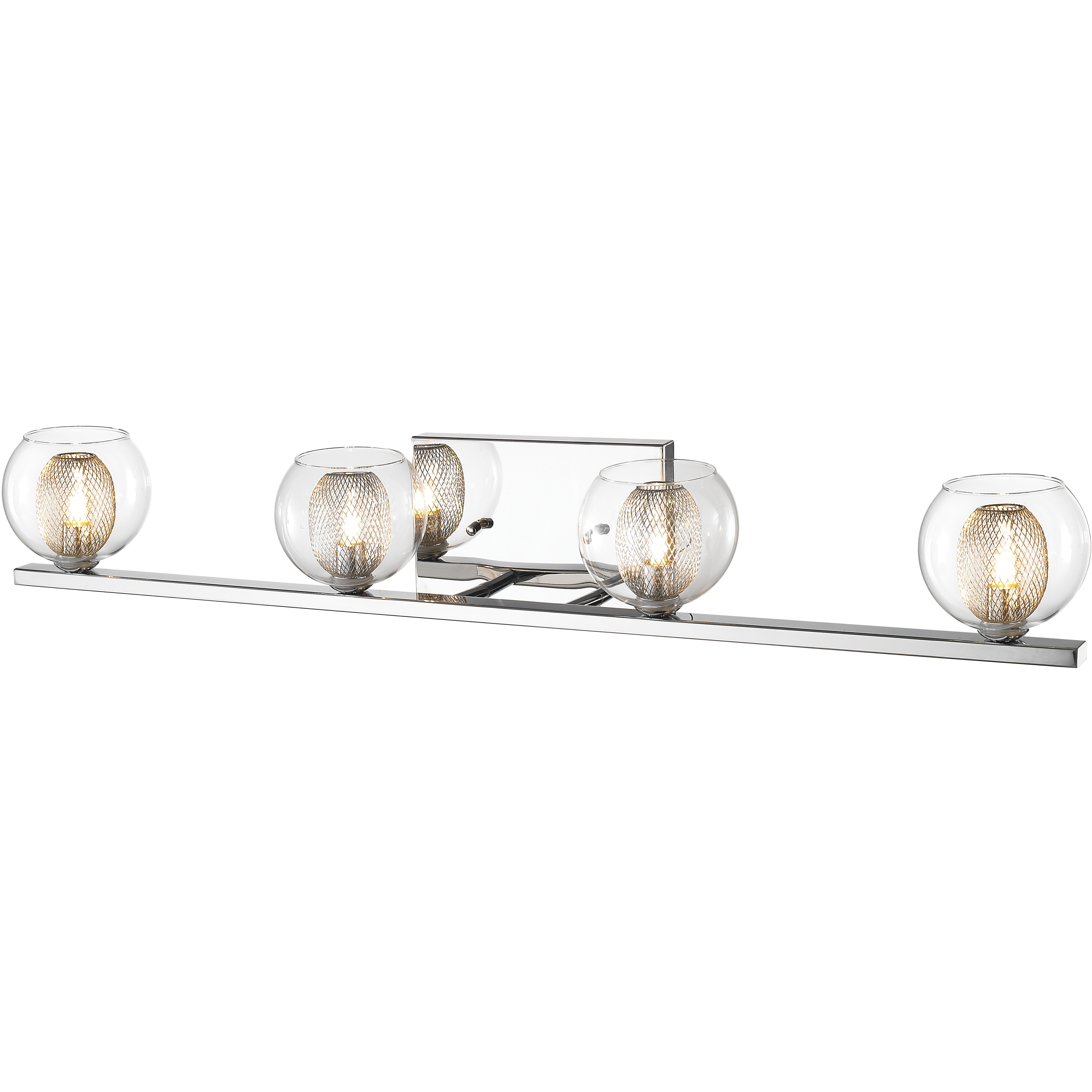 Auge LED 32.68 inch Chrome Vanity Wall Light