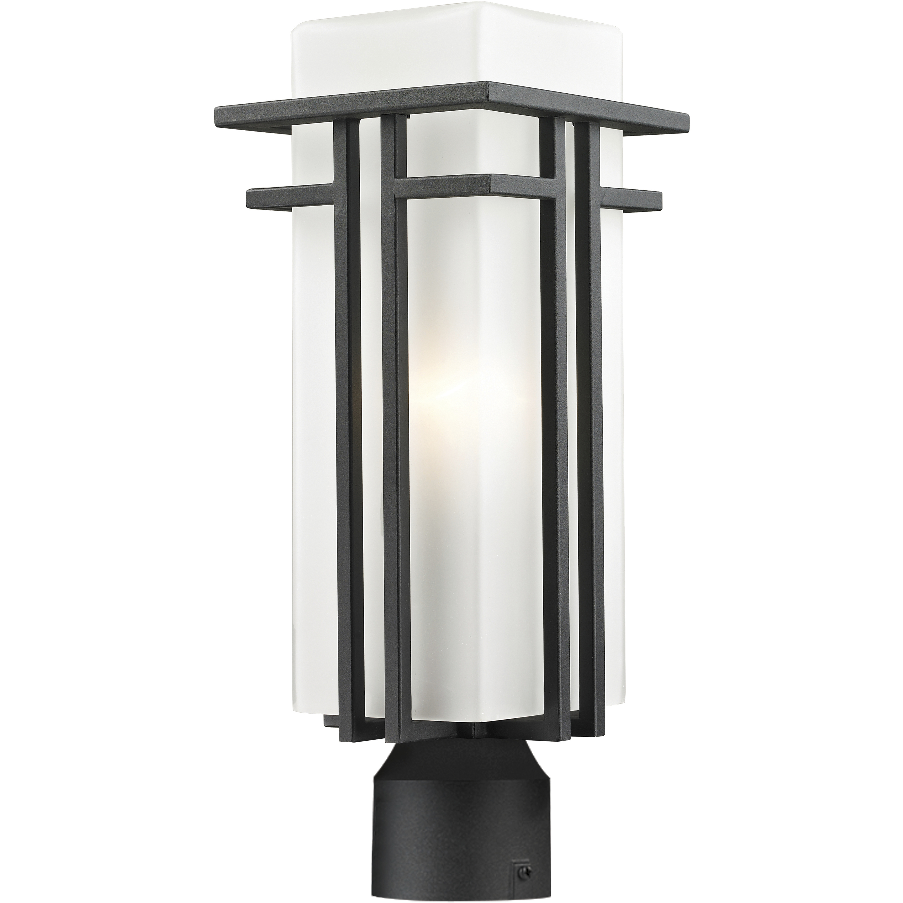 Abbey 1 Light 17.25 inch Black Outdoor Post Mount Fixture