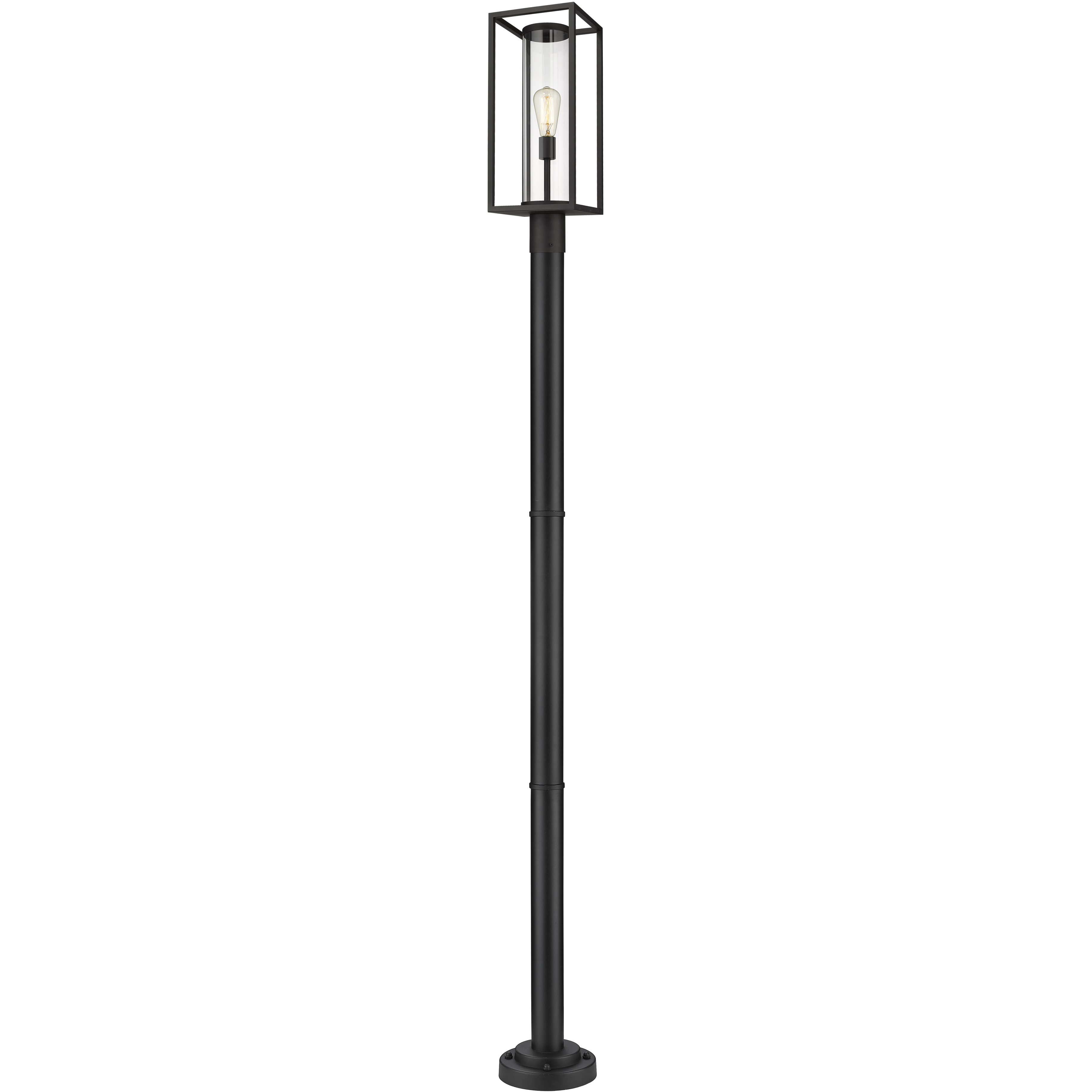 Dunbroch 1 Light 95.5 inch Black Outdoor Post Mounted Fixture