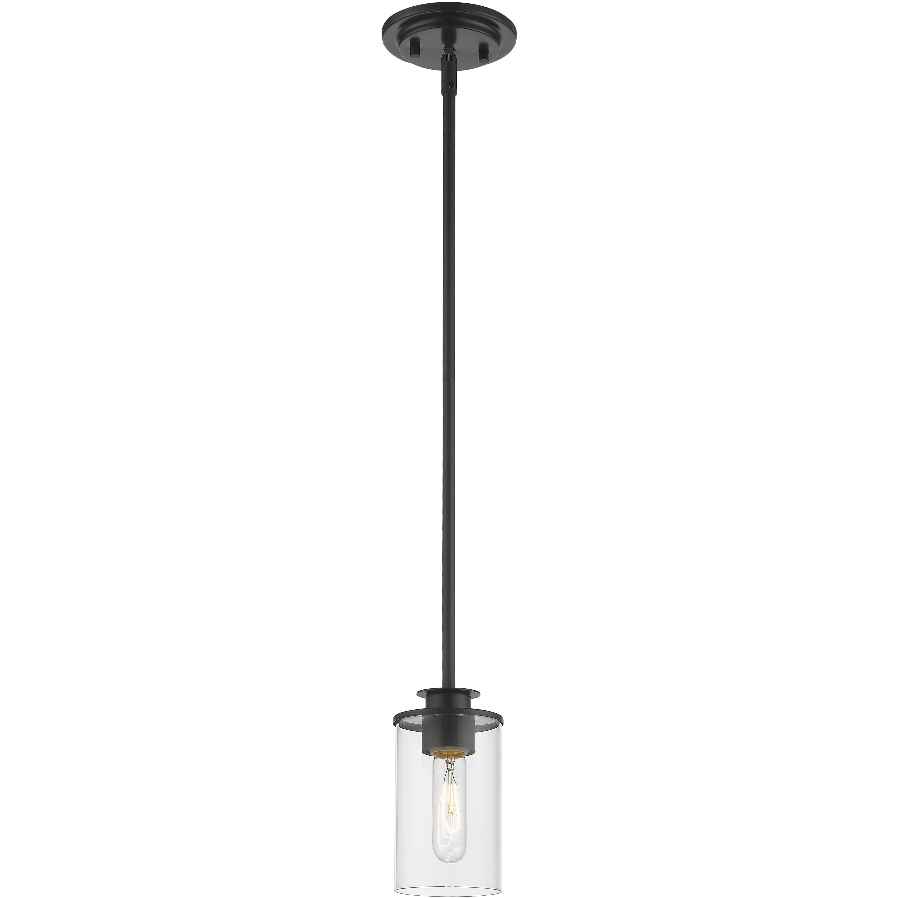 Savannah 1 Light 4.5 inch Bronze Pendant Ceiling Light