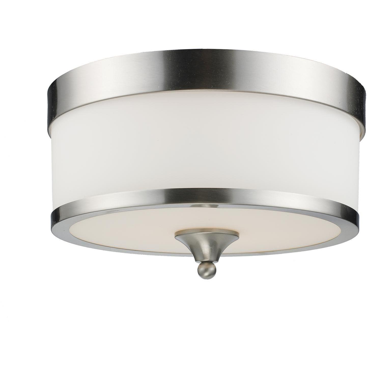 Cosmopolitan 3 Light 13 inch Brushed Nickel Flush Mount Ceiling Light