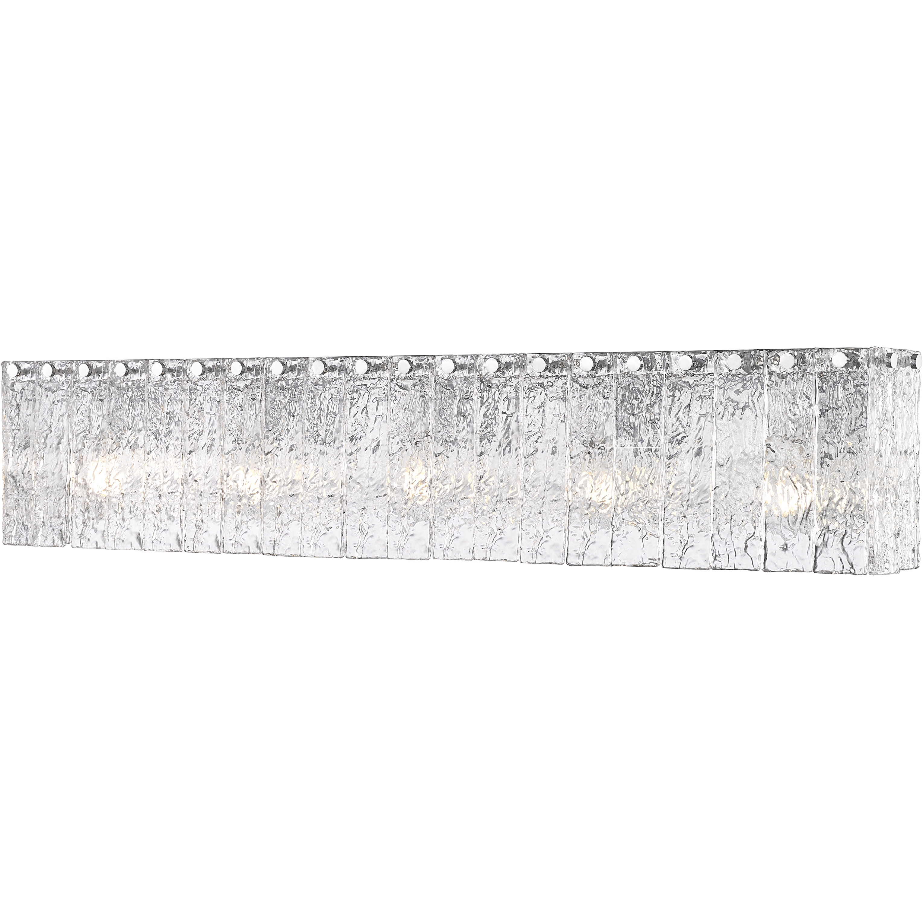 Glacier 5 Light 36.75 inch Chrome Vanity Wall Light