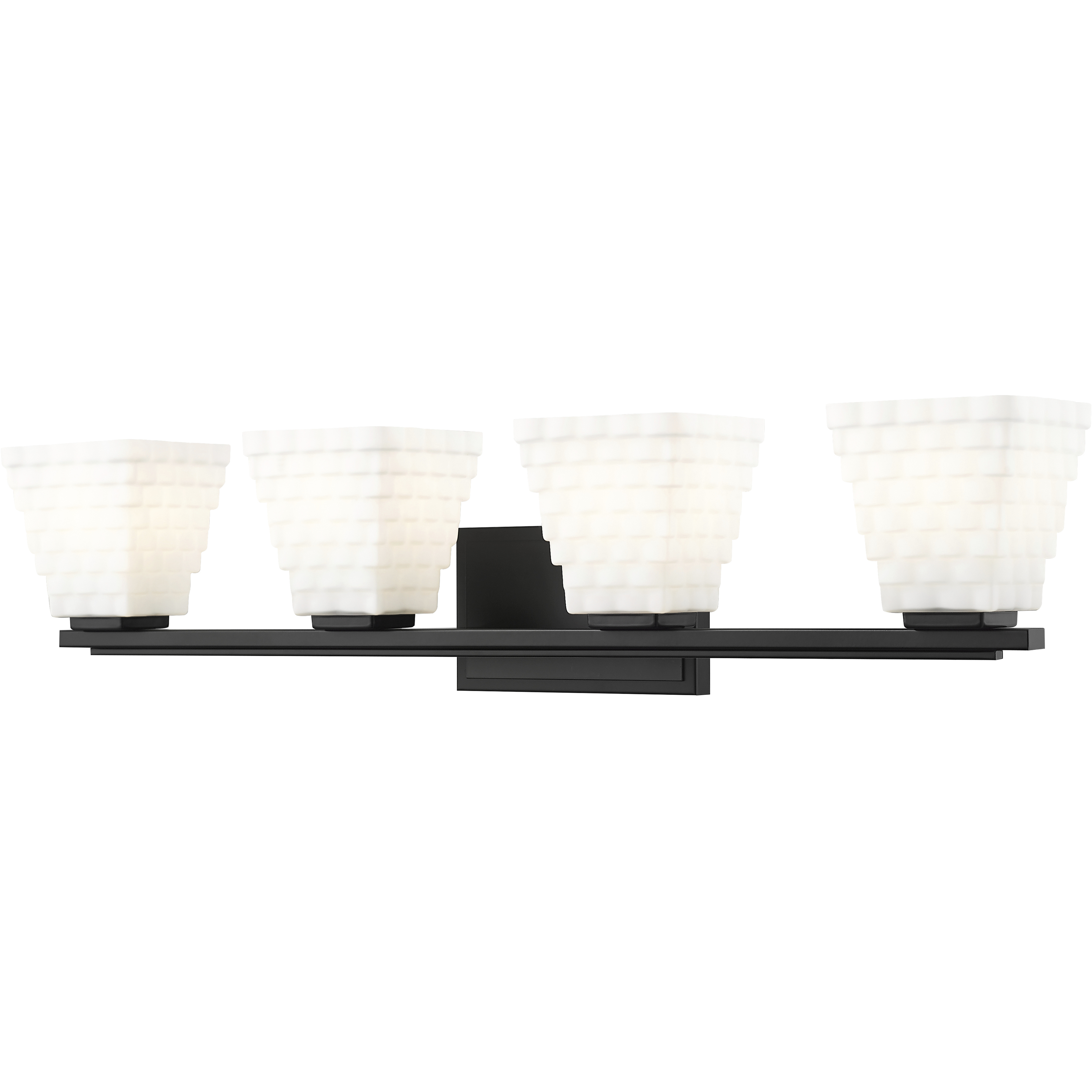 Annalise 4 Light 32 inch Matte Black Vanity Wall Light