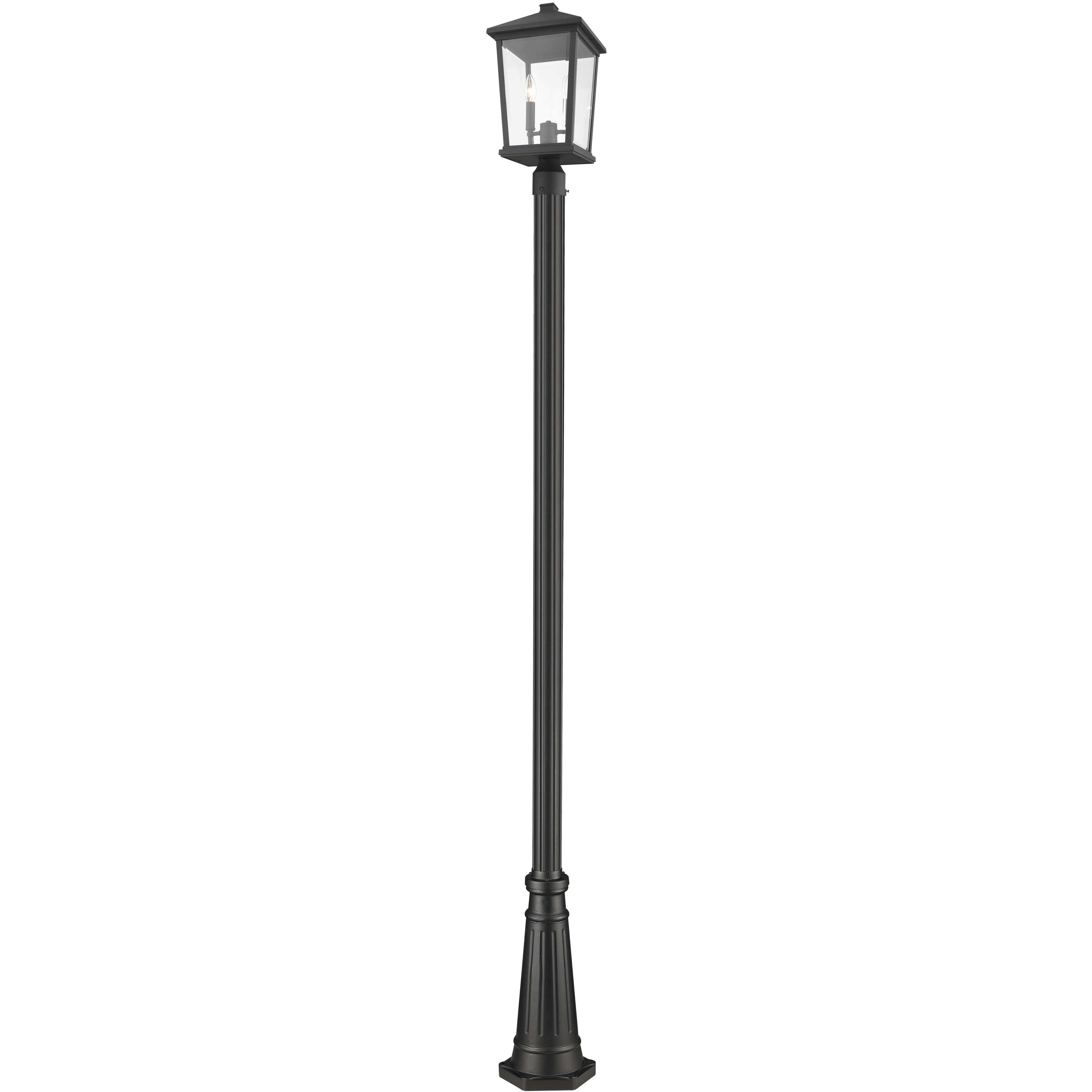 Beacon 2 Light 103.25 inch Black Outdoor Post Mounted Fixture