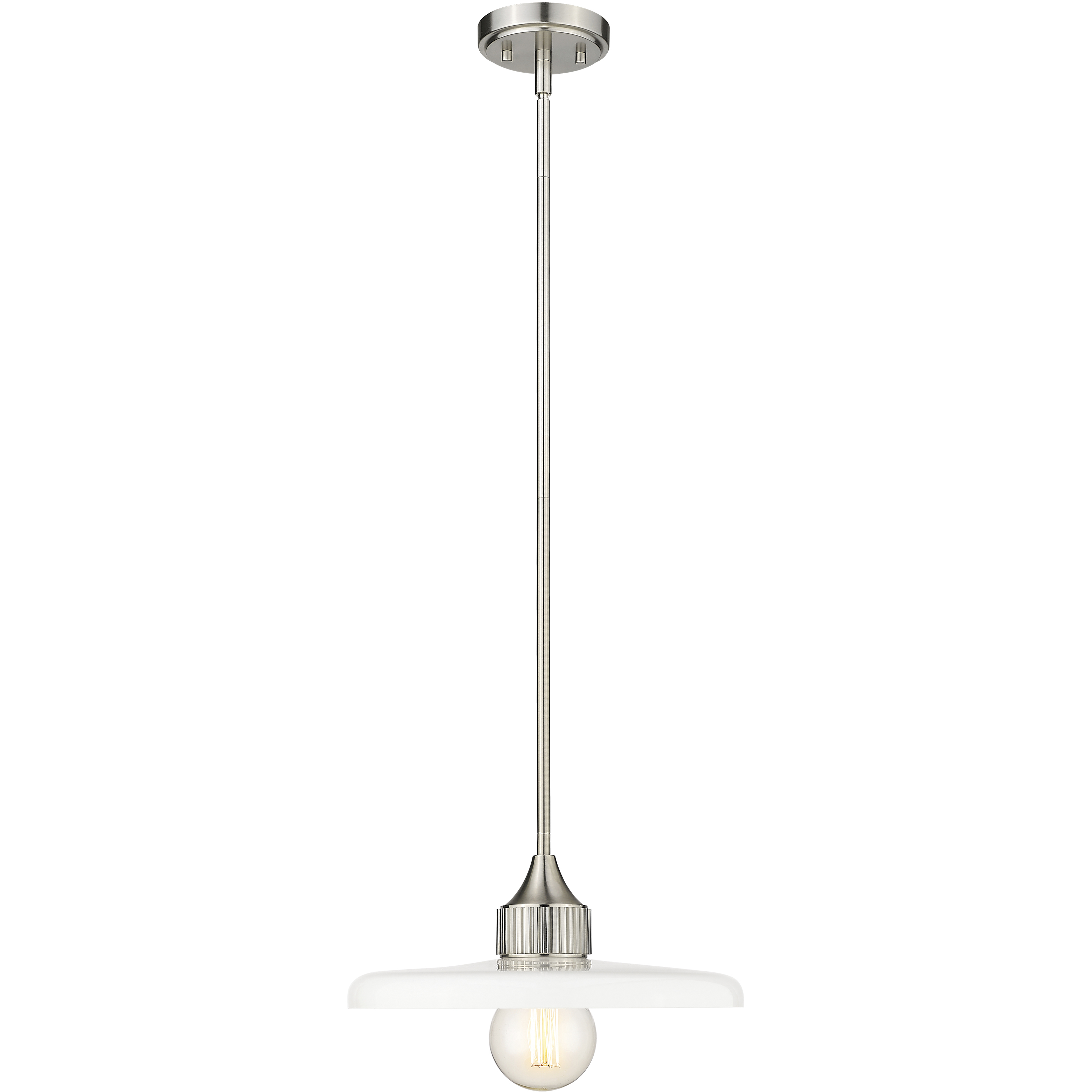 Paloma 1 Light 14 inch Brushed Nickel Pendant Ceiling Light