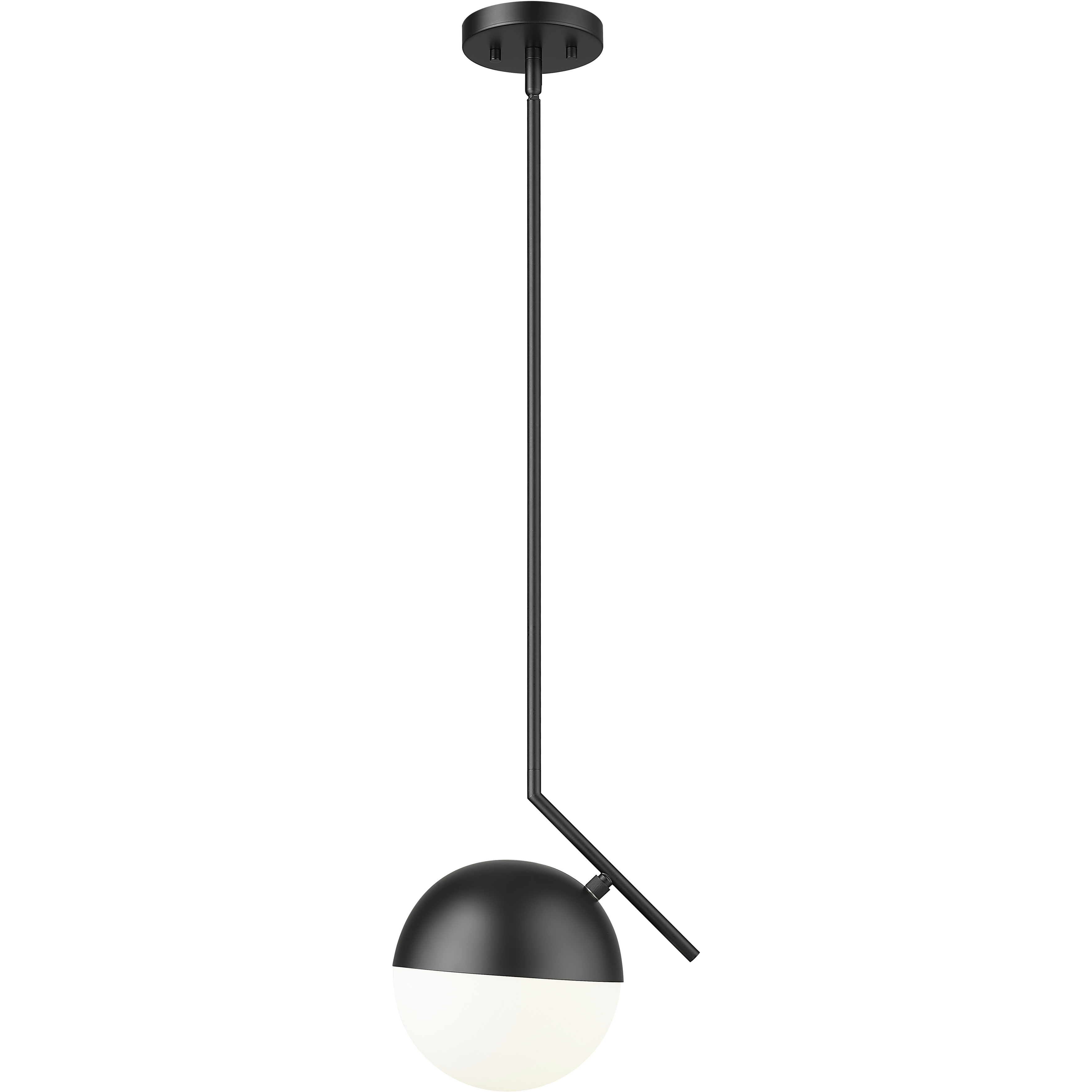 Realm Sphere 1 Light 10.75 inch Matte Black Pendant Ceiling Light
