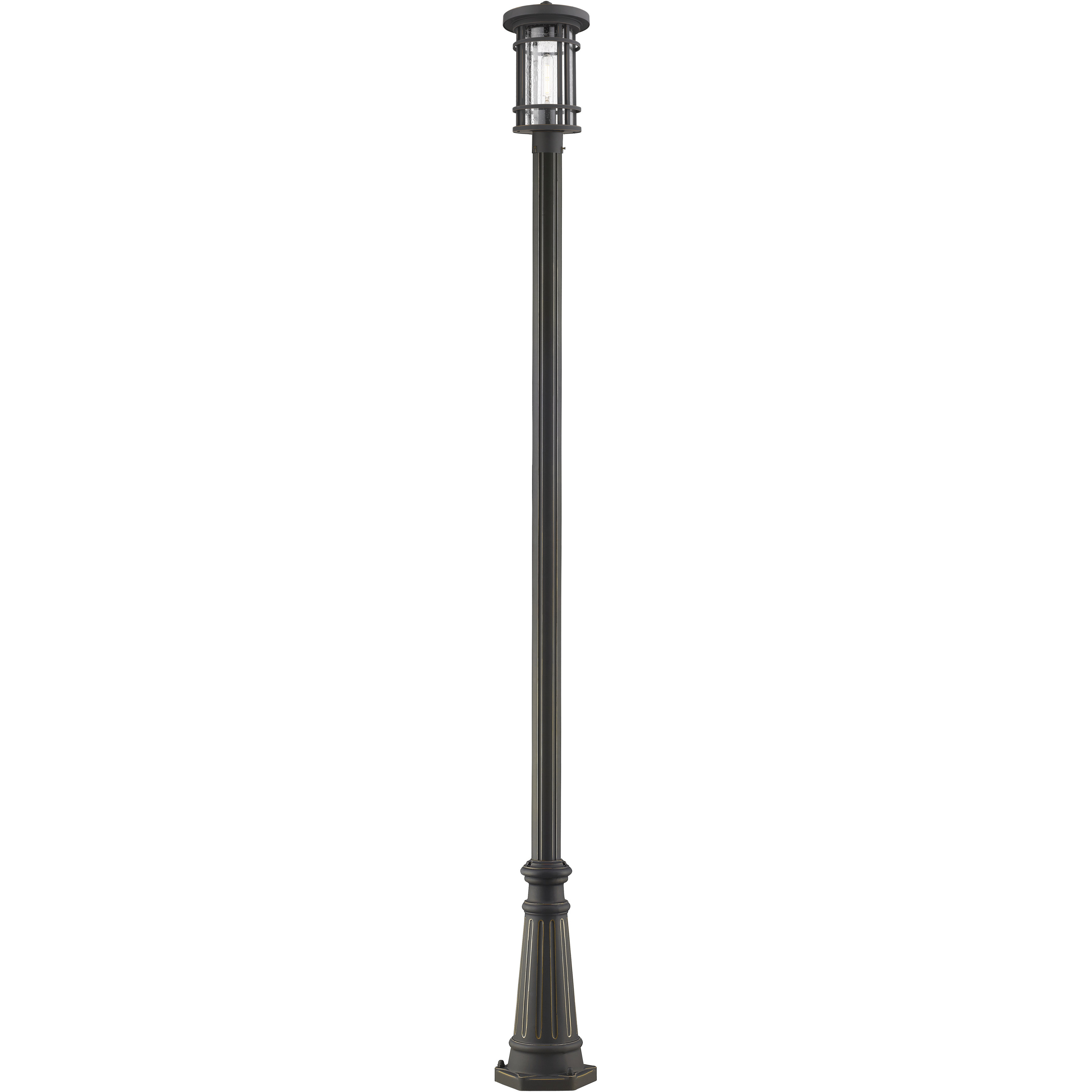 Jordan 1 Light 108.5 inch Oil Rubbed Bronze Outdoor Post Mounted Fixture