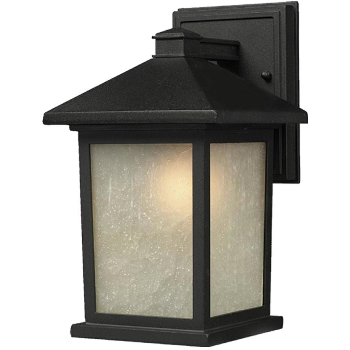 Holbrook 1 Light 10.5 inch Black Outdoor Wall Light